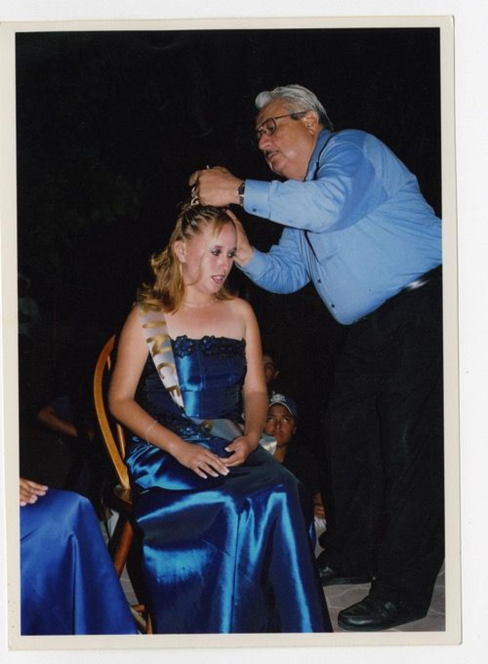Coronación de la princesa, en las fiestas de Los Planes.