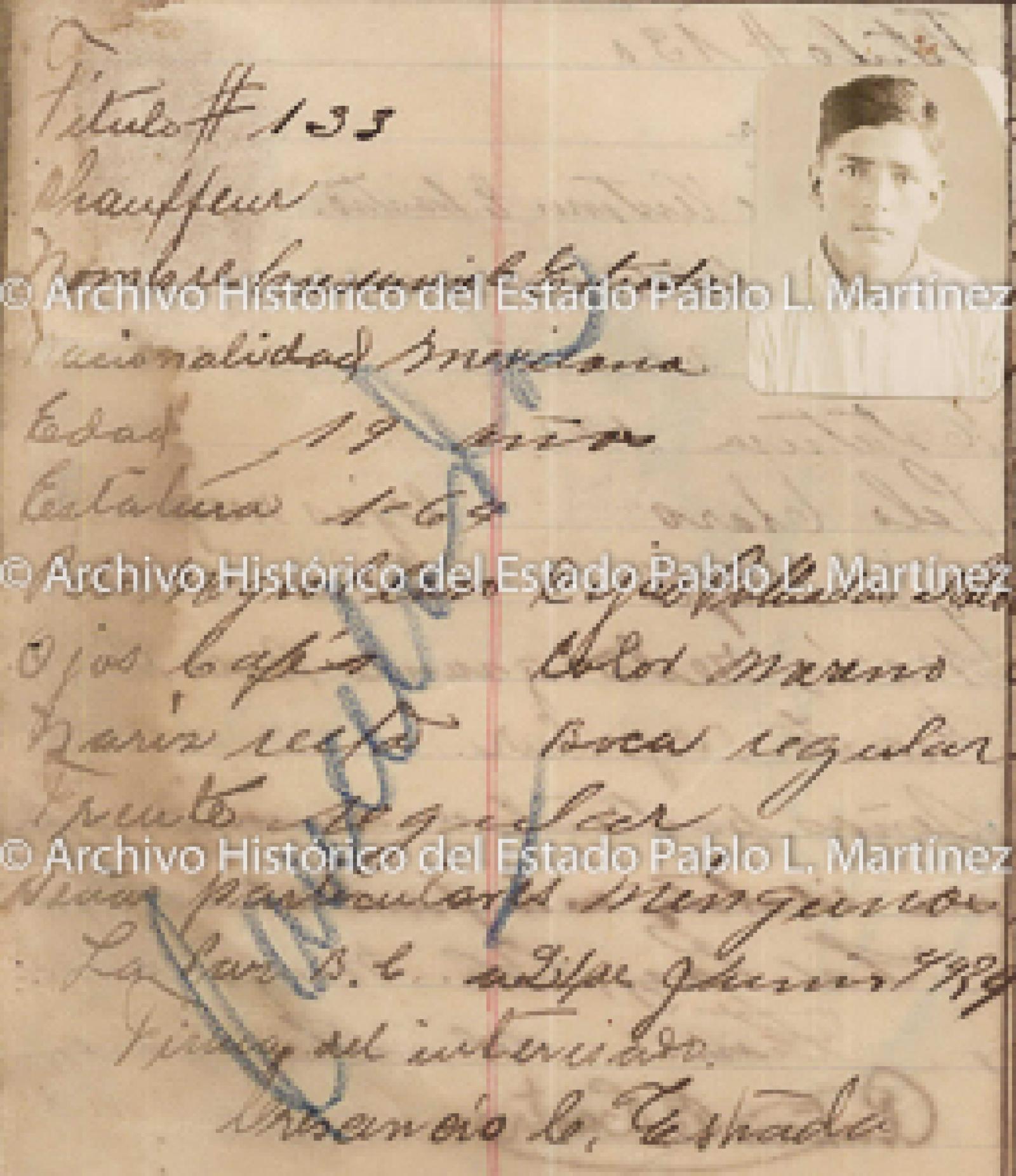 "Crescencio C. Estrada.", retrato.