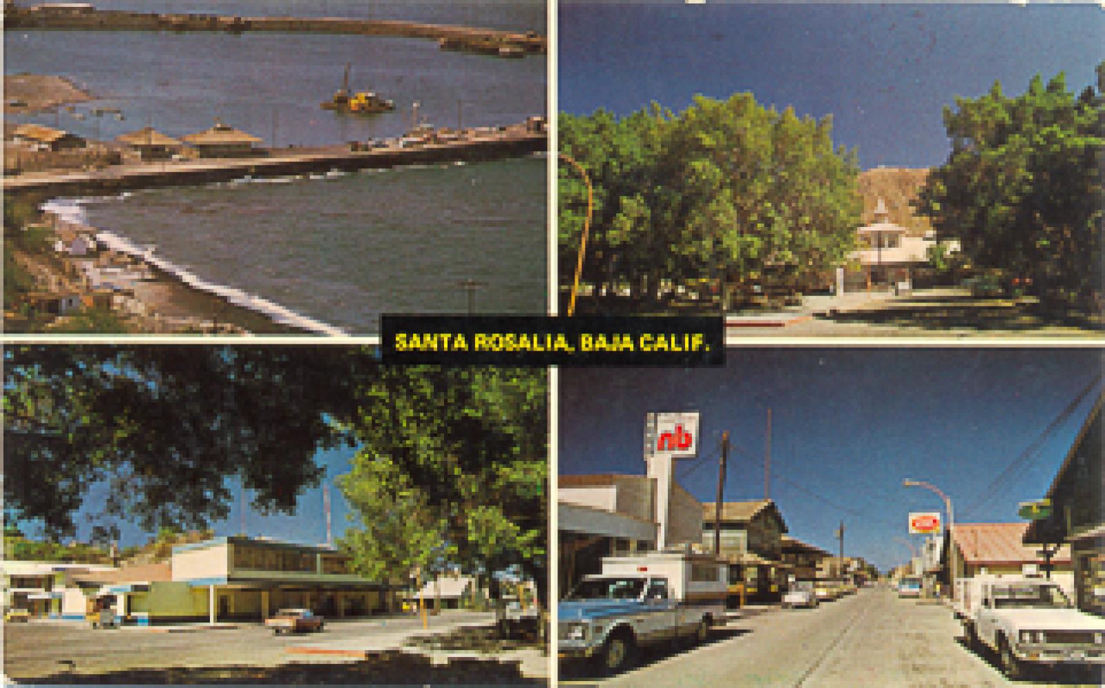Cuatro aspectos del Puerto de Santa Rosalía, Baja California Sur