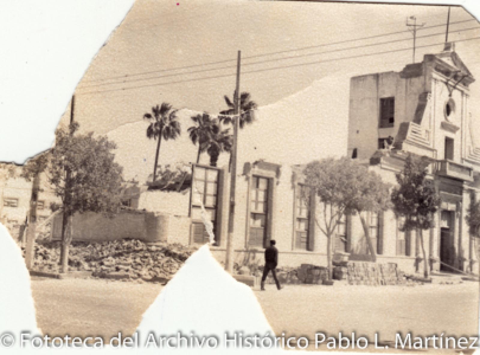 Demolición de la antigua Casa de Gobierno.