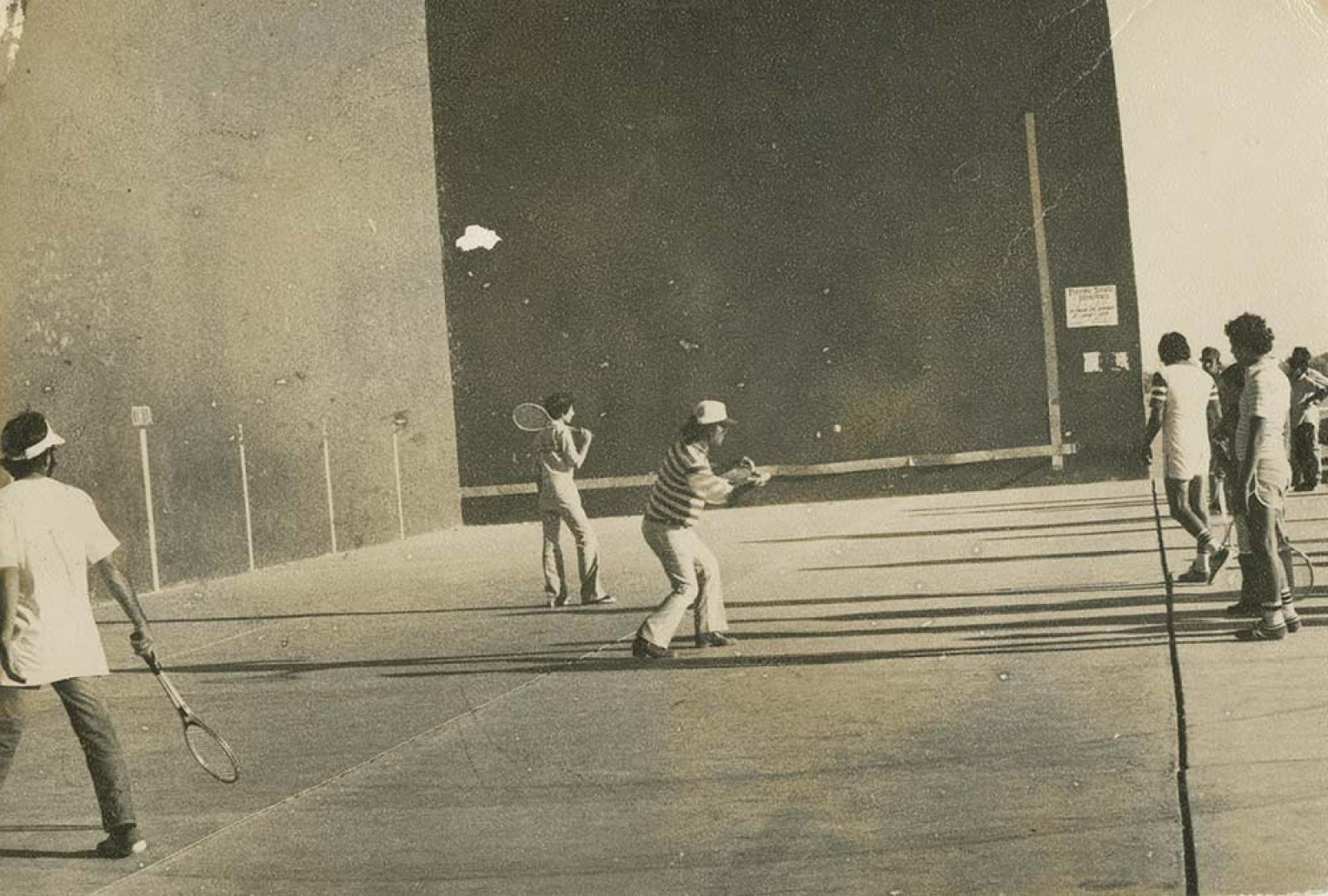 Deportistas de frontón.