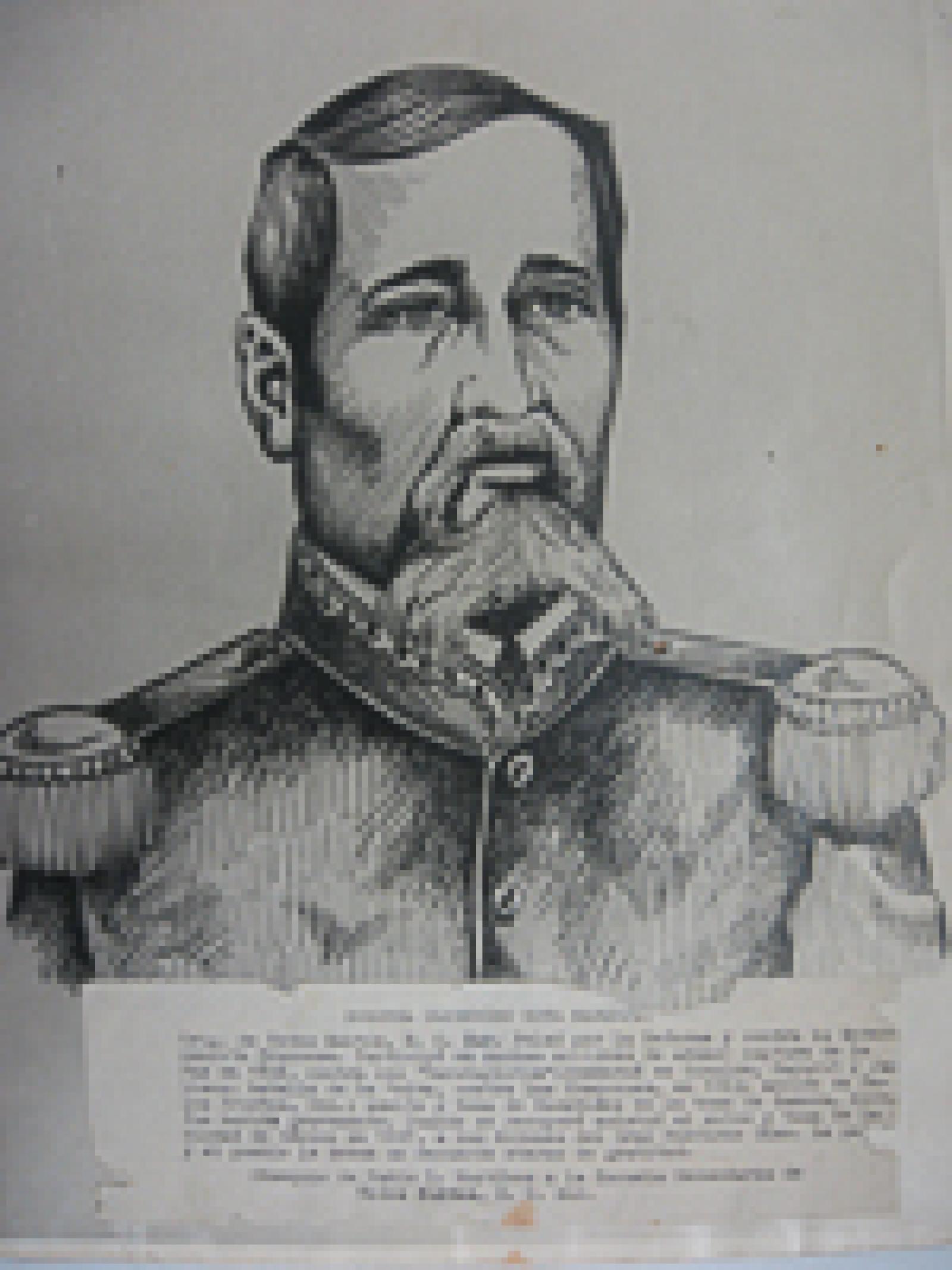 Dibujo de Clodomiro Cota Márquez.