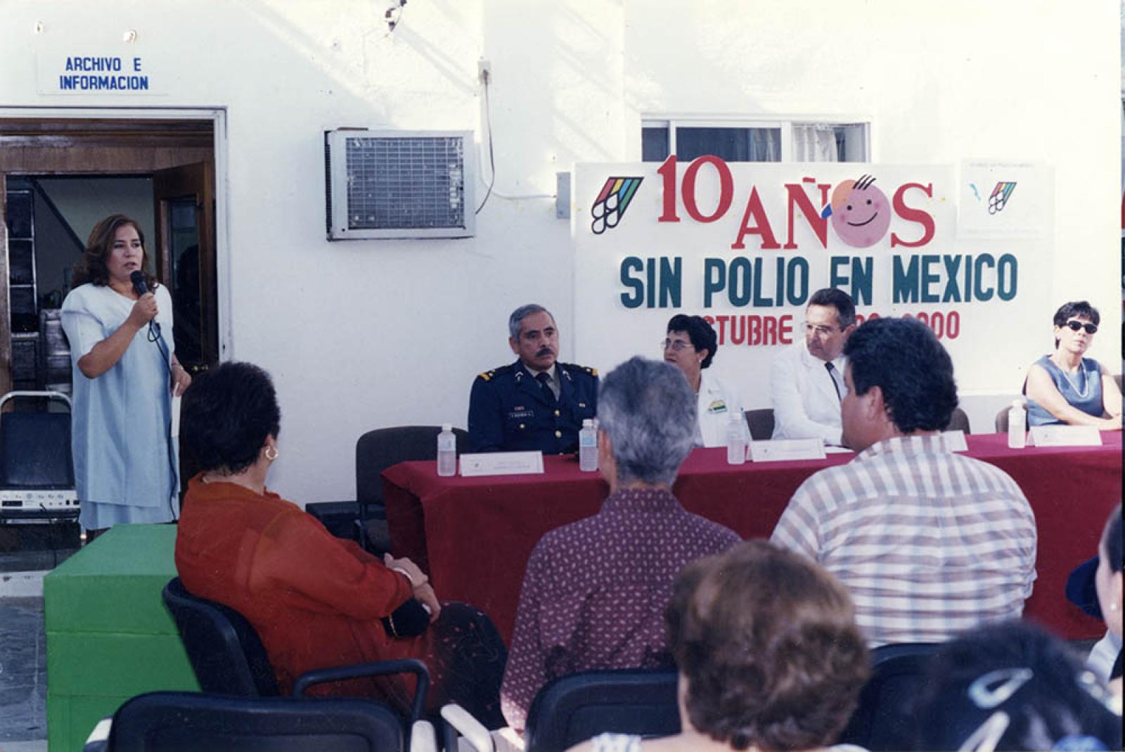 “Diez años sin polio en México”, ponencia.