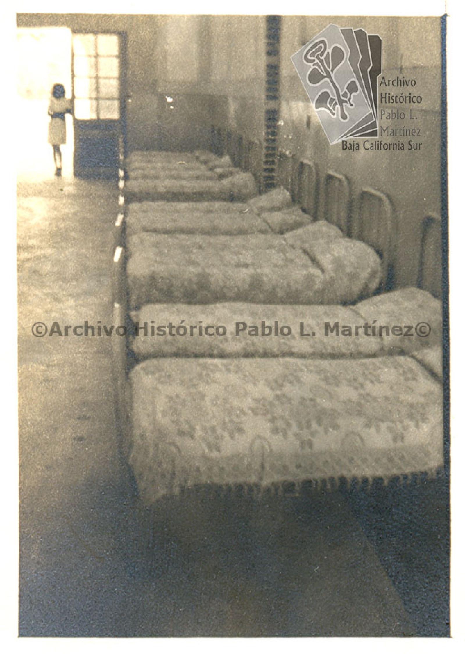 Dormitorio del preventorio antituberculoso en La Paz, Baja California.
