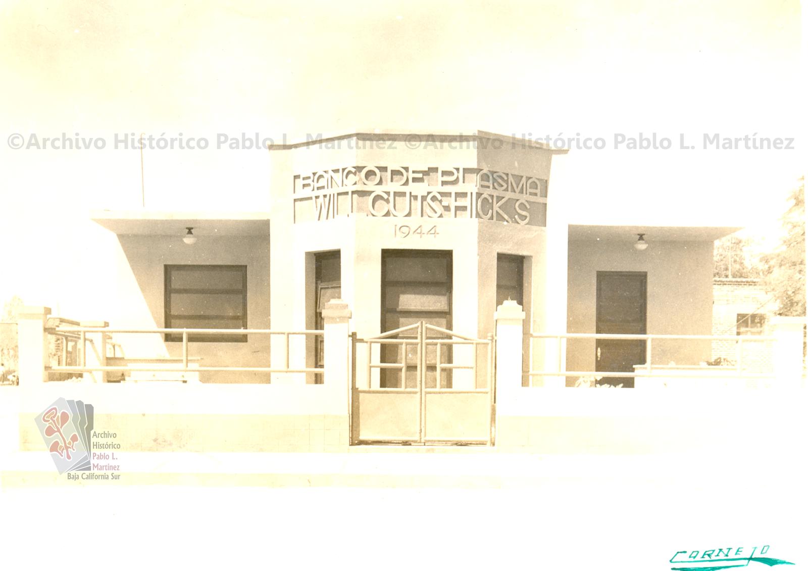 Edificio del Banco de plasma en La Paz, Baja California.