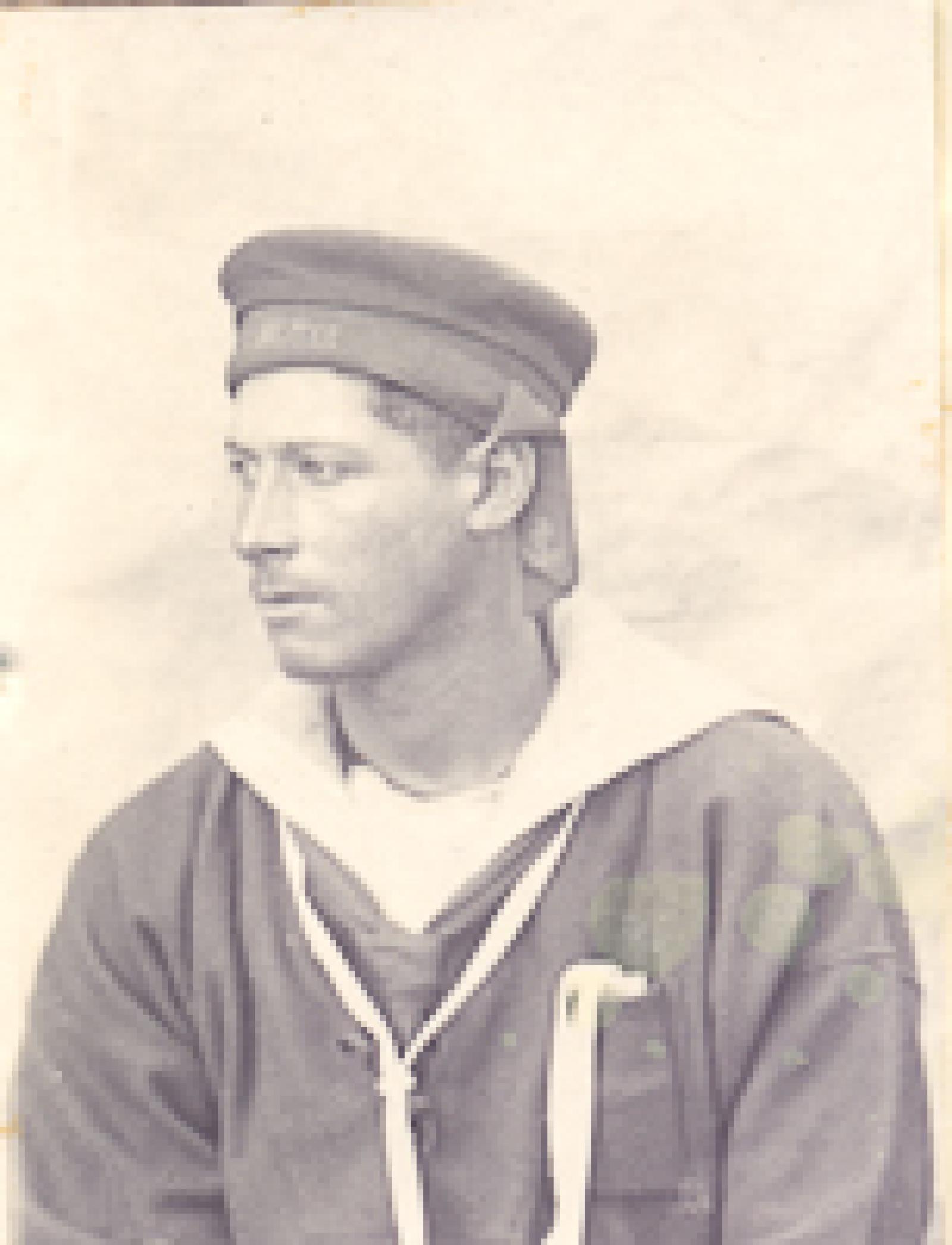 El boga Eduardo Lizardo de perfil.
