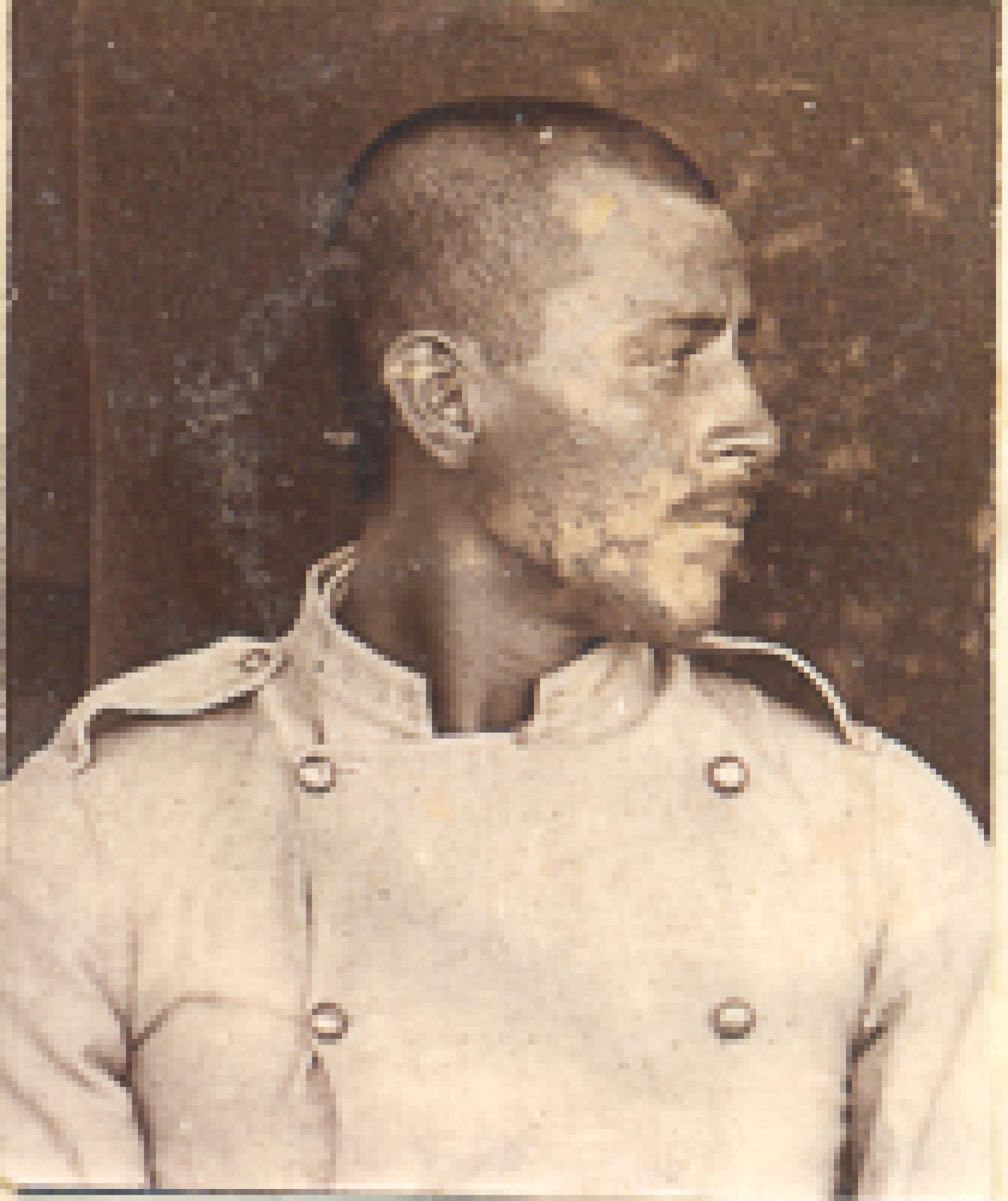 El boga Elviro Ojeda de perfil.