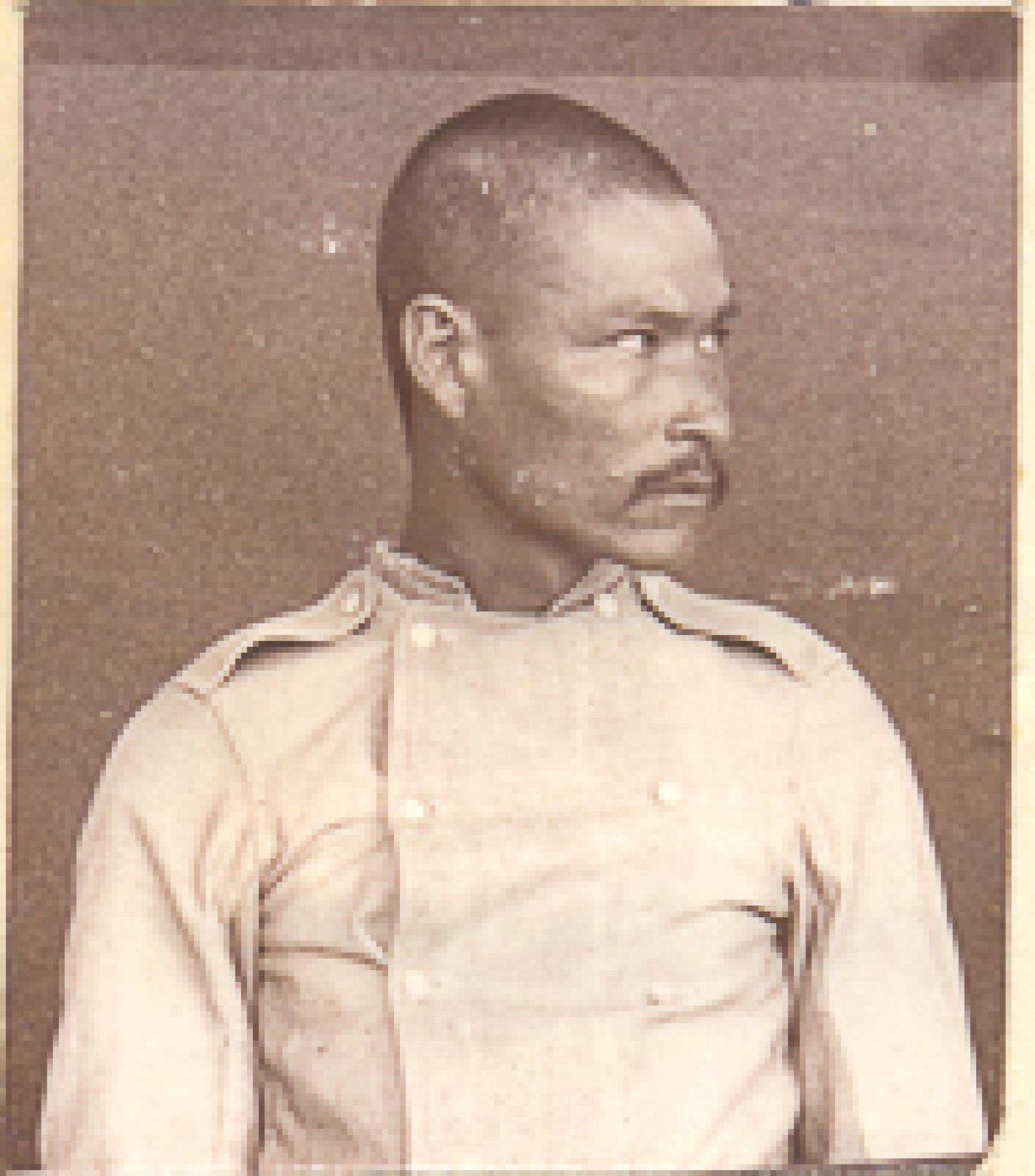 El boga Felipe Villa de perfil.