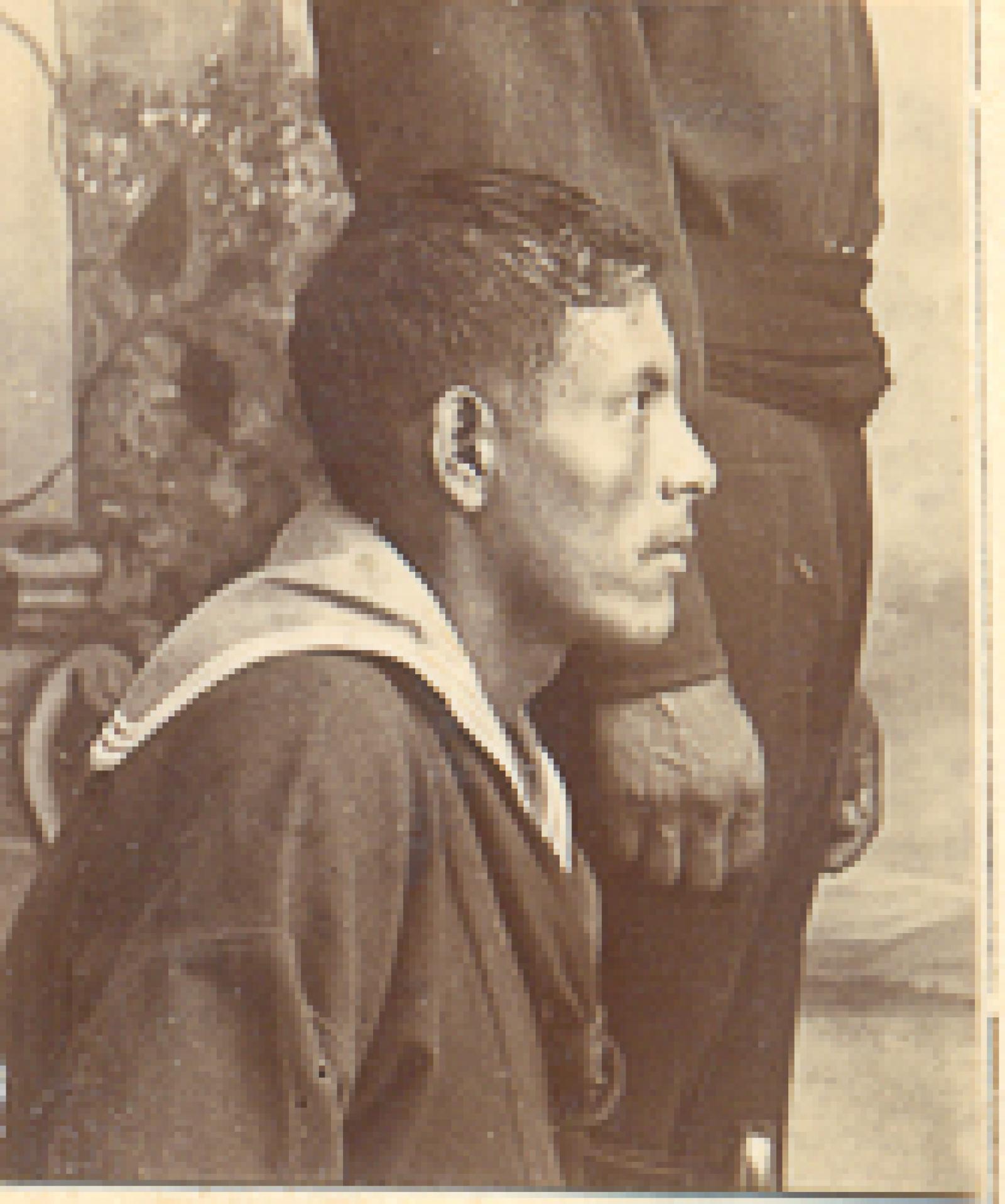 El boga Gregorio Beltrán de perfil.