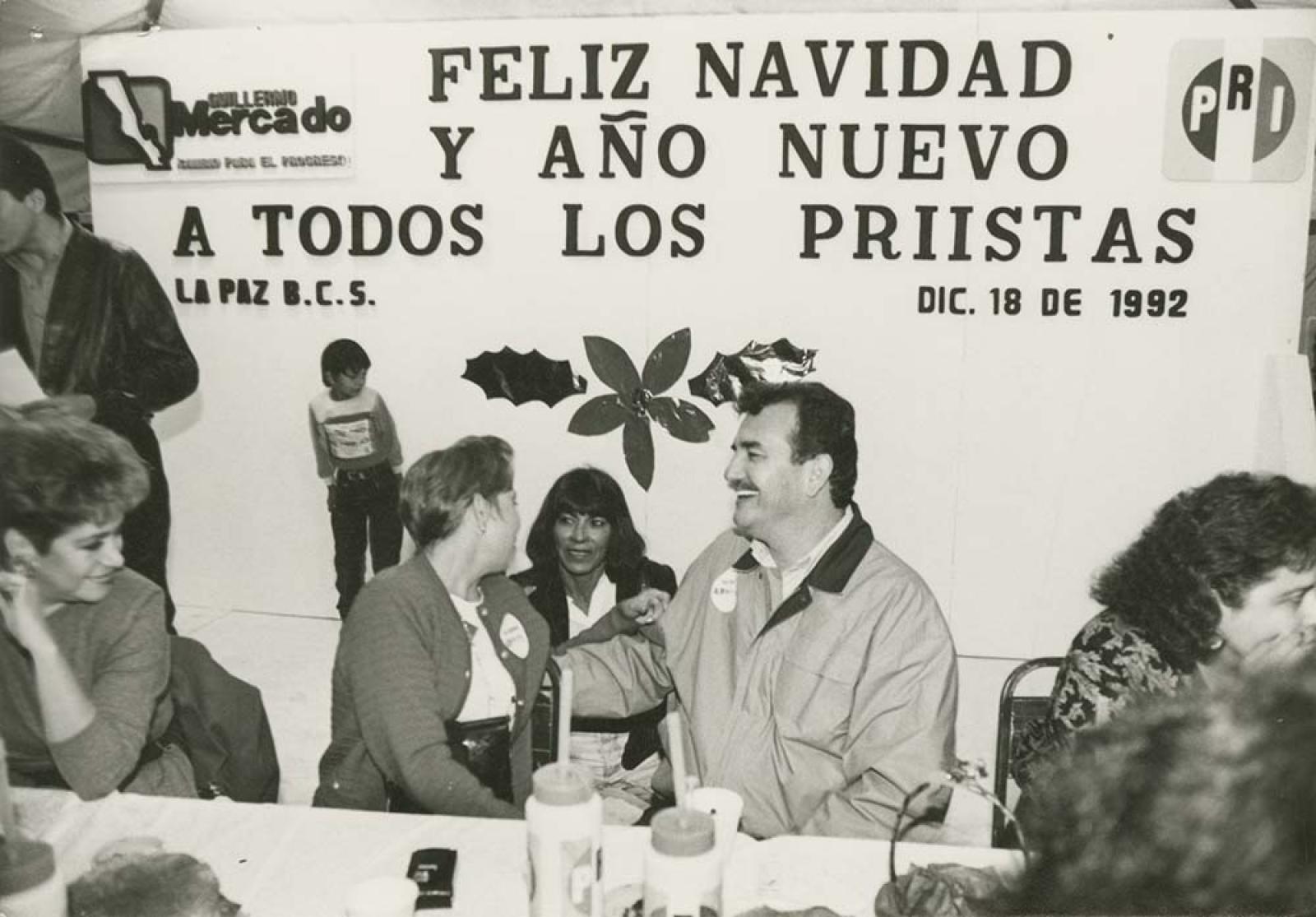 “El candidato”, en festejo navideño.