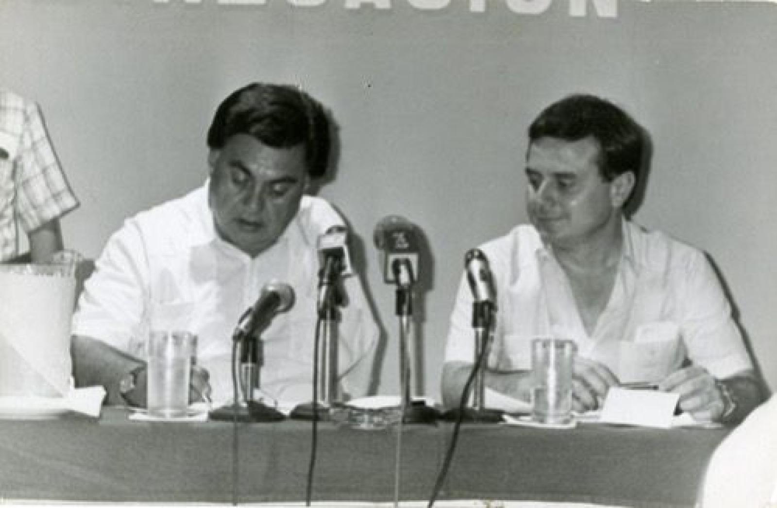 El gobernador Víctor Manuel Liceaga Ruibal, en acto público.