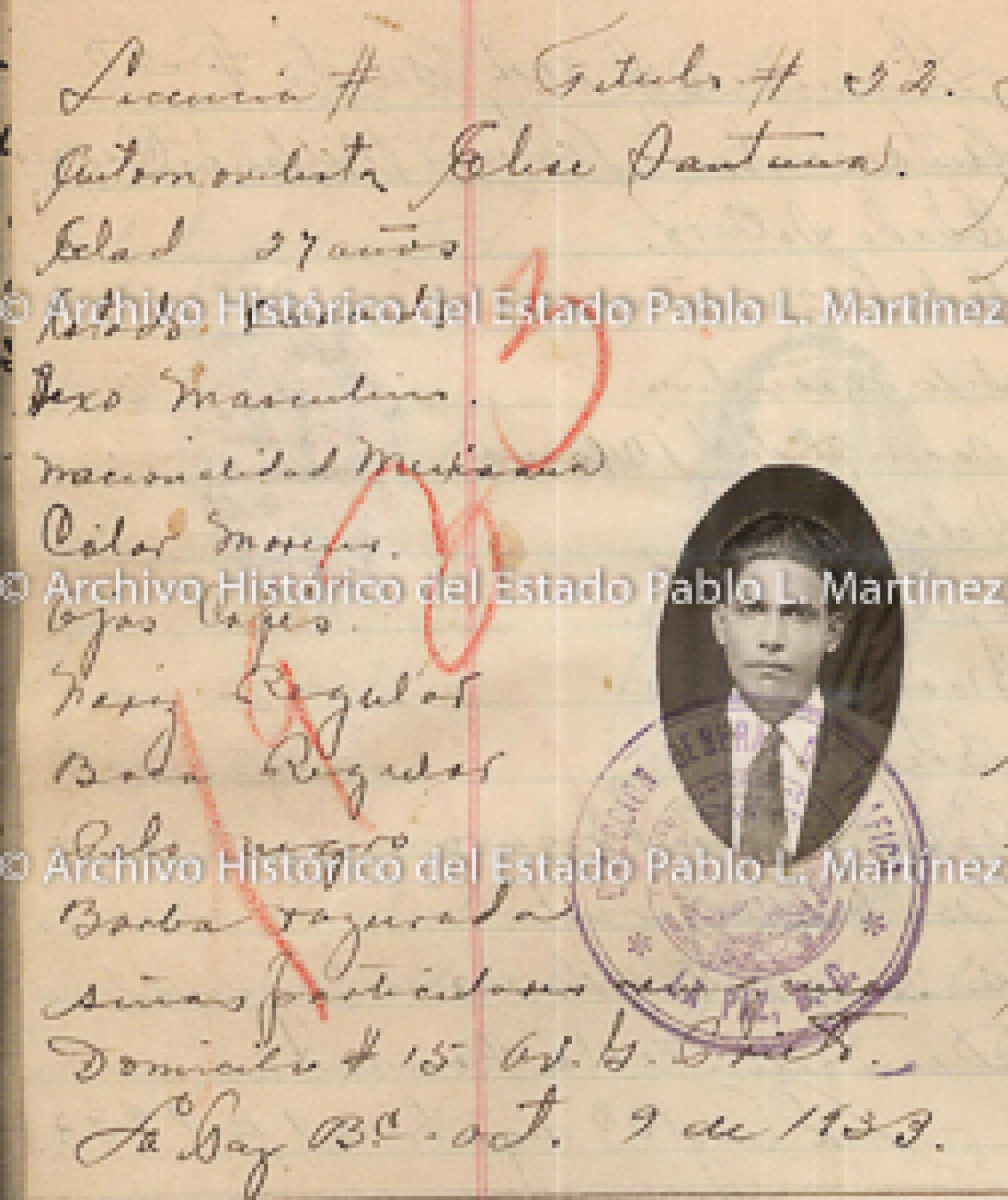 "Eliseo Santana", retrato.