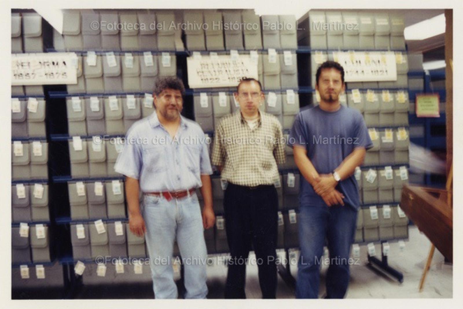 Empleados del Archivo Histórico Pablo L. Martínez.