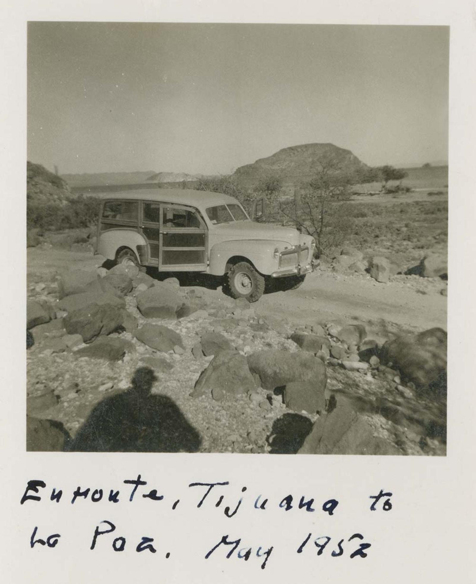 “En monte, Tijuana a La Paz”.