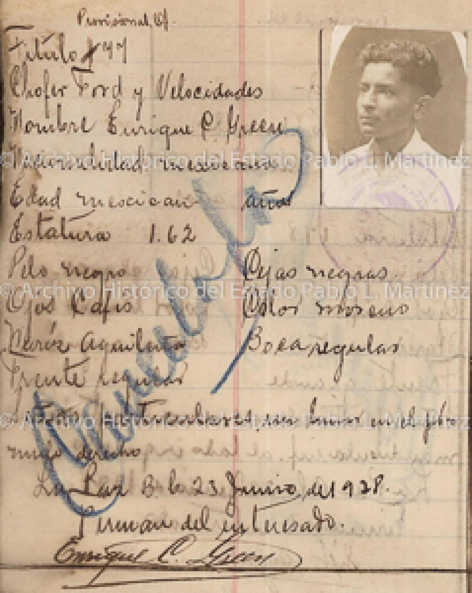 "Enrique C. Green", retrato.
