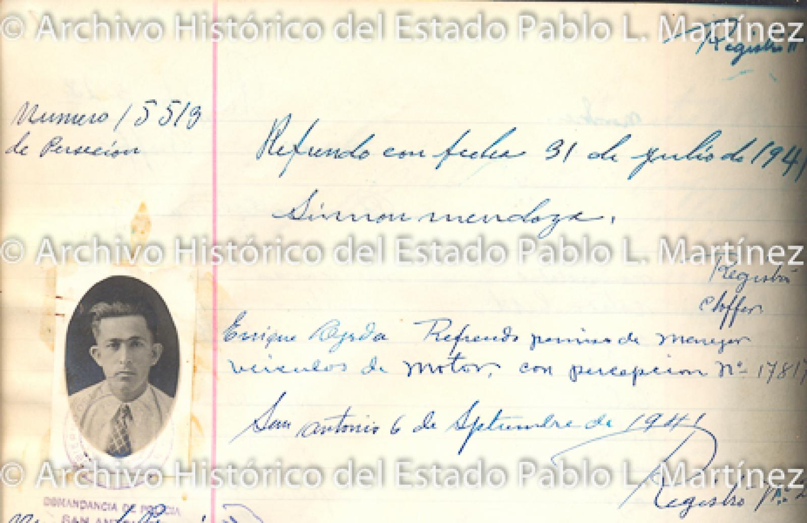 "Enrique Ojeda" retrato.