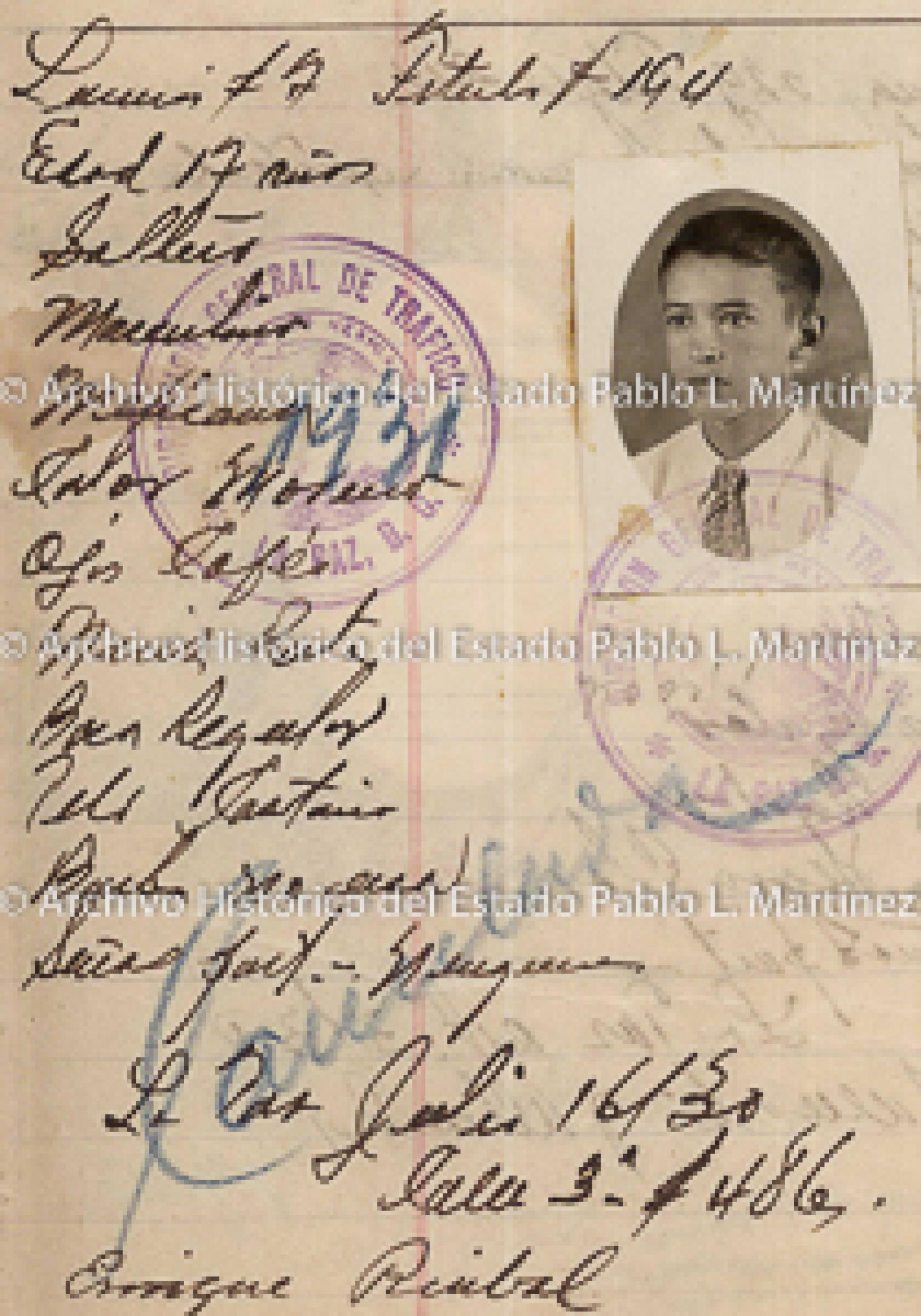 "Enrique Rubial", retrato.