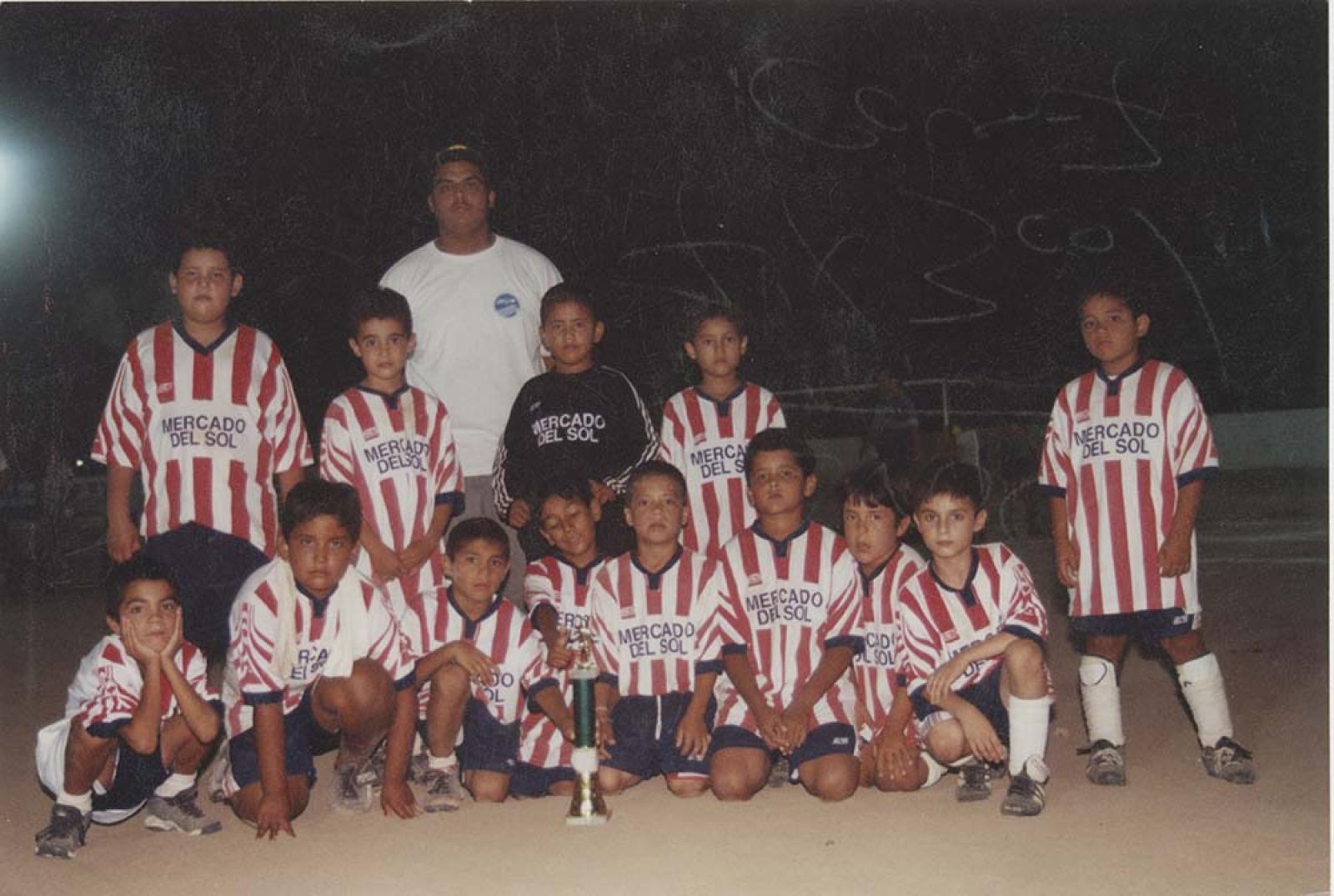 Equipo infantil de fútbol Mercado del Sol.