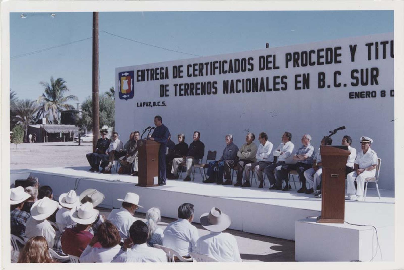 Ernesto Zedillo en Baja California Sur.