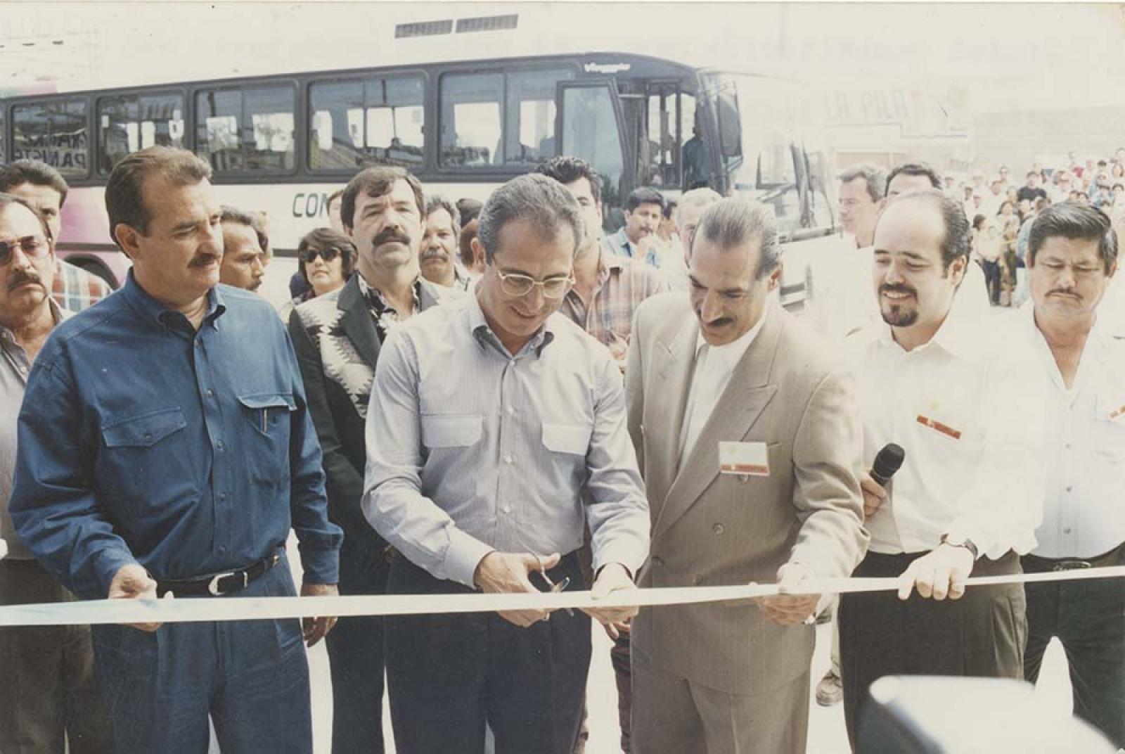 Ernesto Zedillo y Guillermo Mercado en Inauguración.
