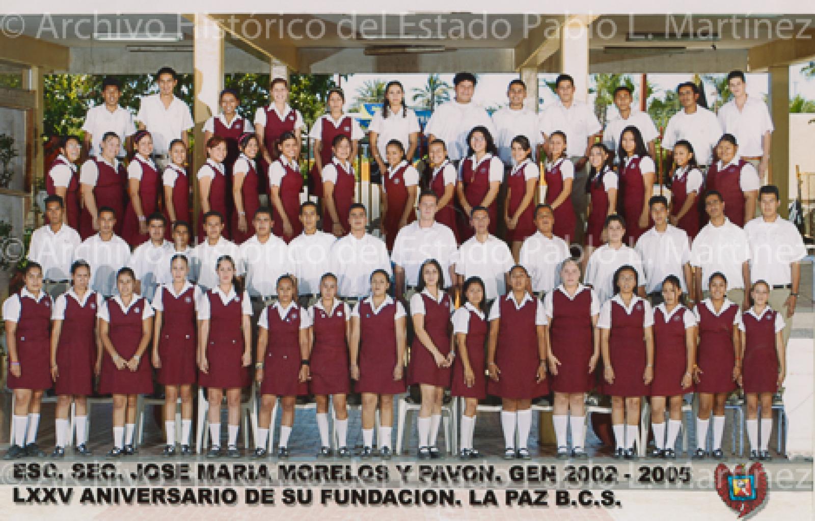“Escuela José María Morelos y Pavón”, retrato de grupo.