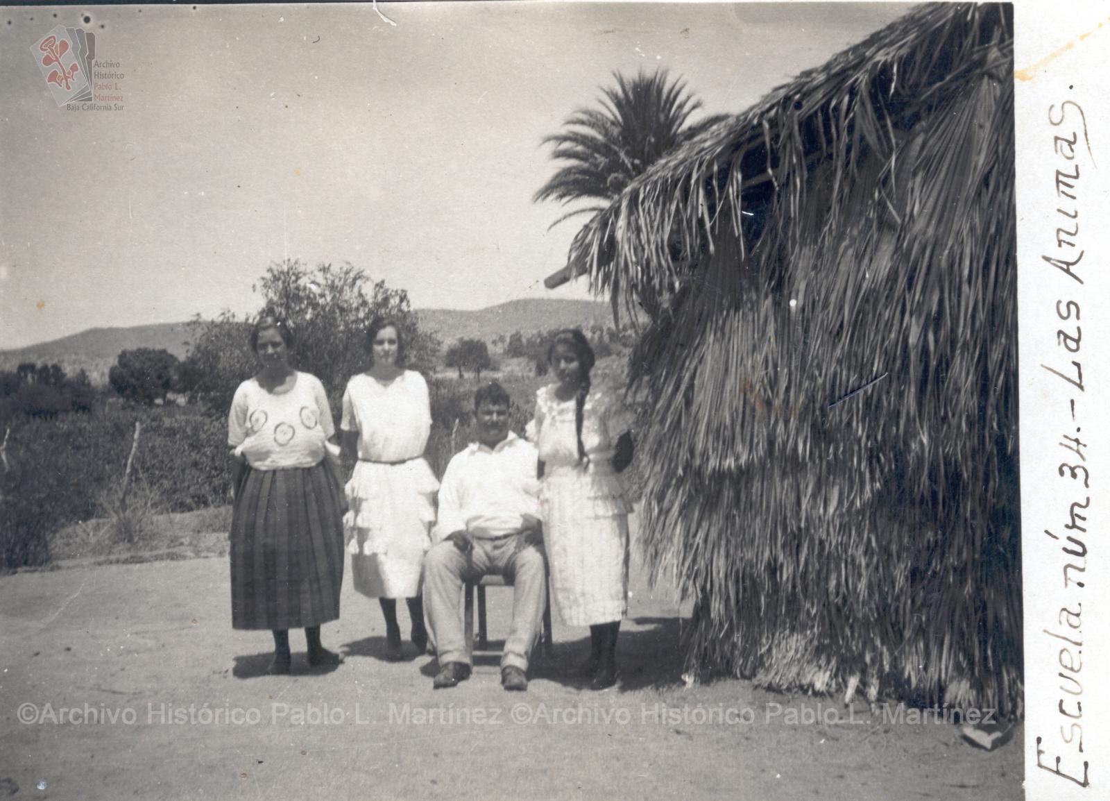 Escuela rural Número 34, en Las Ánimas, Baja California.