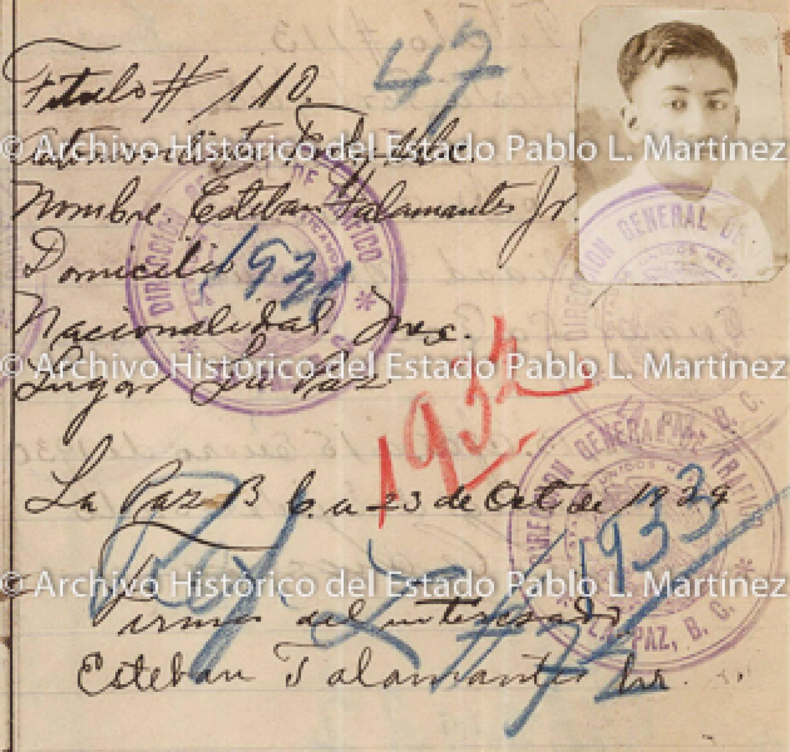 "Esteban Talamantes Jr", retrato.