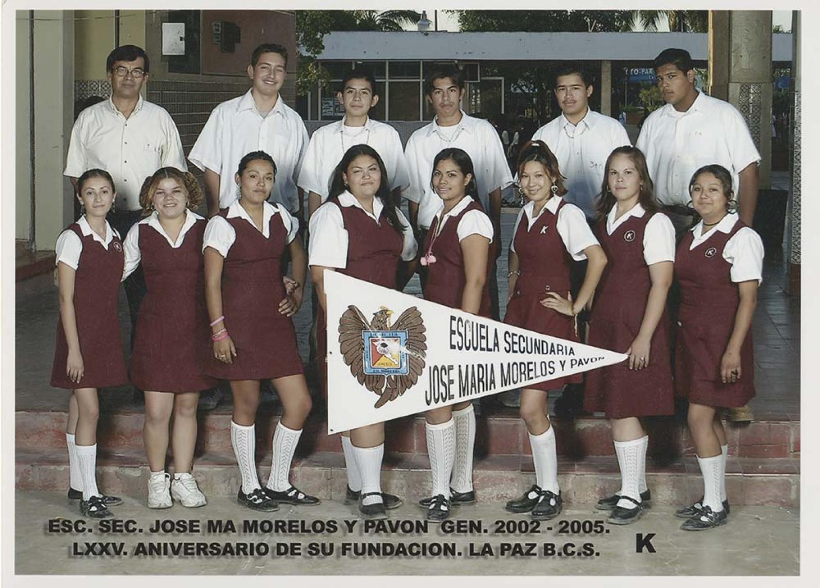 Estudiantes de secundaria, grupo K.