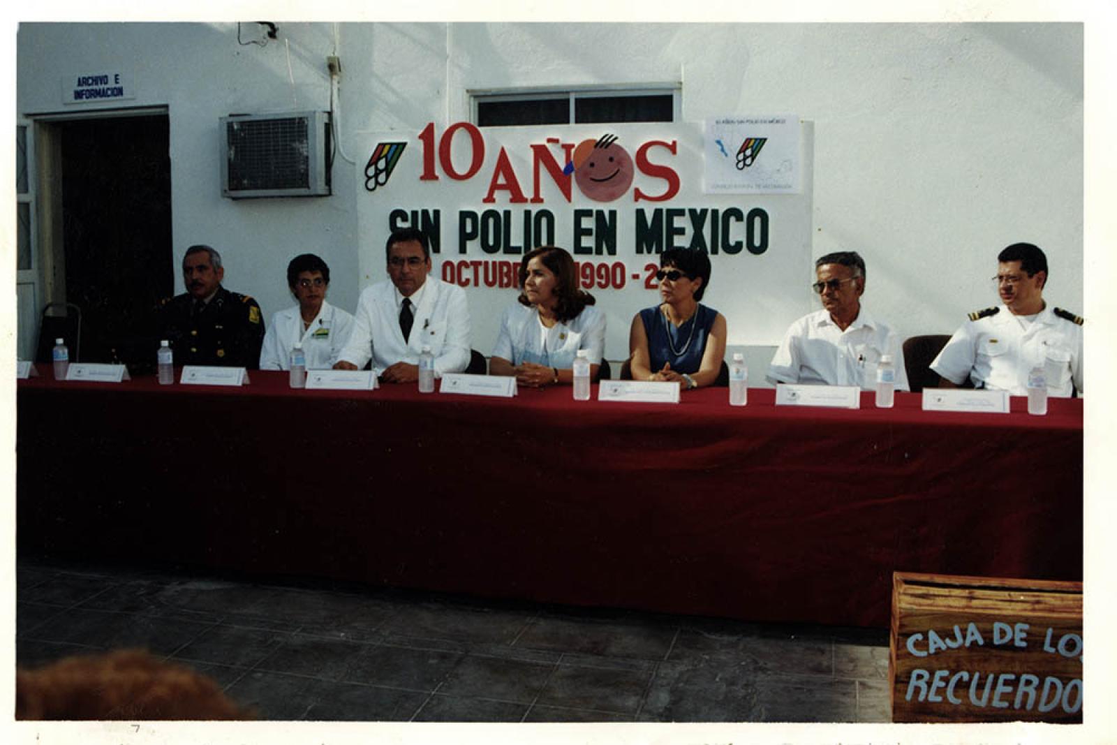 Evento, conmemoración diez años sin polio en México.