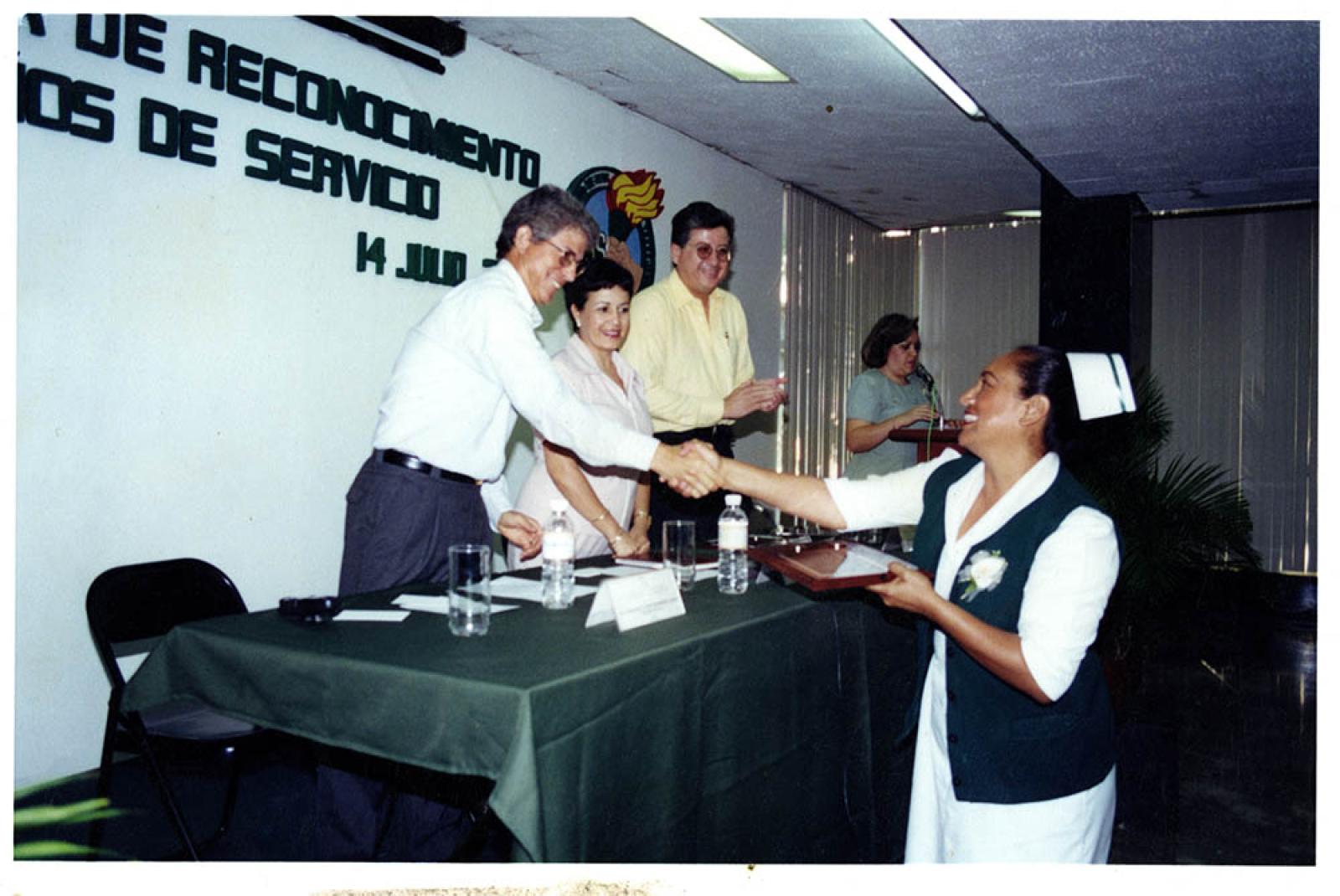 Evento, reconocimientos en el servicio médico.