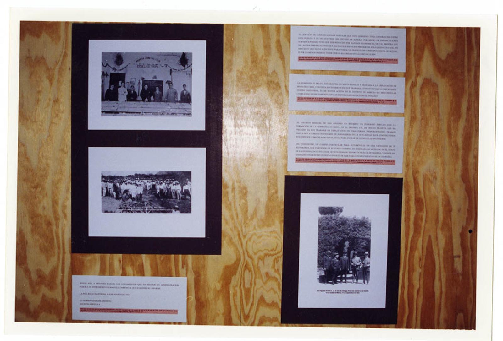 Exposición fotográfica de la administración pública durante el gobierno de Agustín Arriola Hijo.