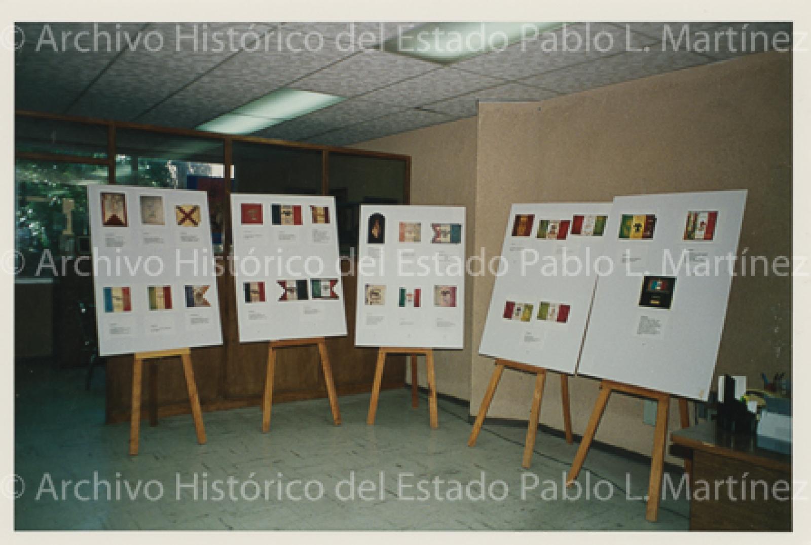 Exposición La Bandera Nacional, en instalaciones del Archivo Histórico Pablo L. Martínez.
