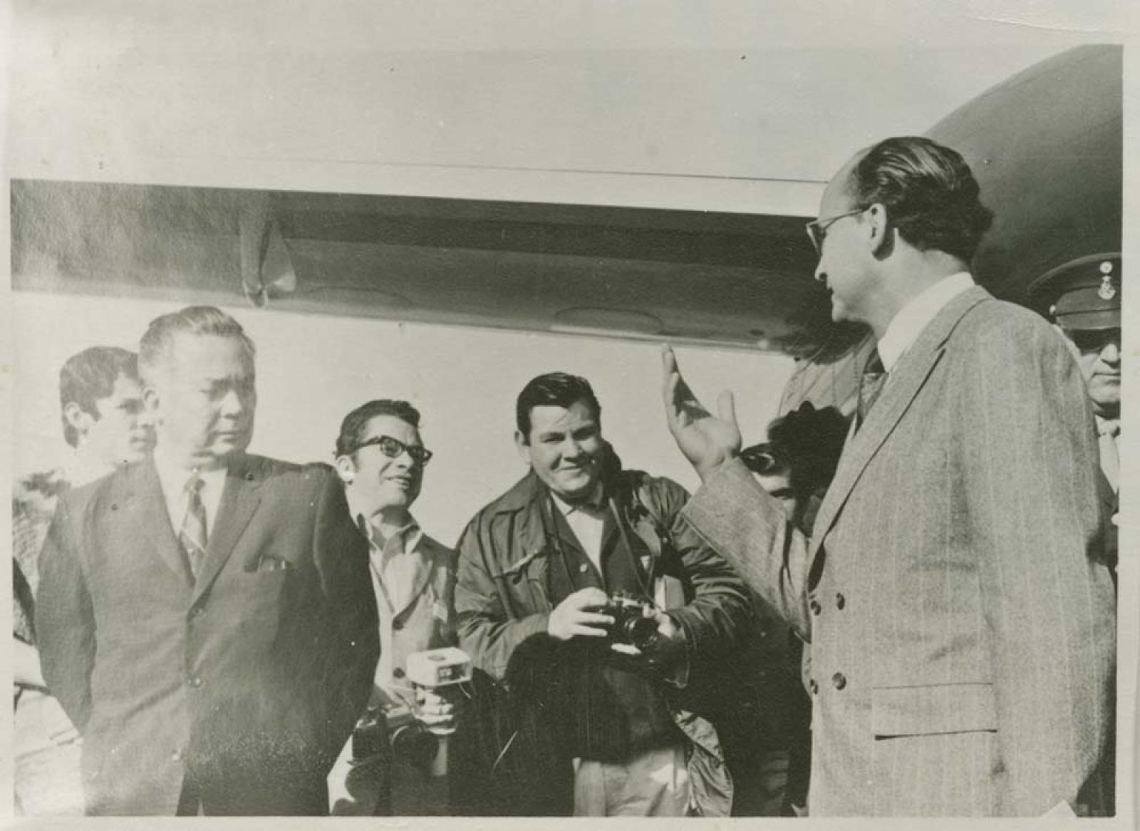 Félix Agramont Cota y Luis Echeverría Álvarez.