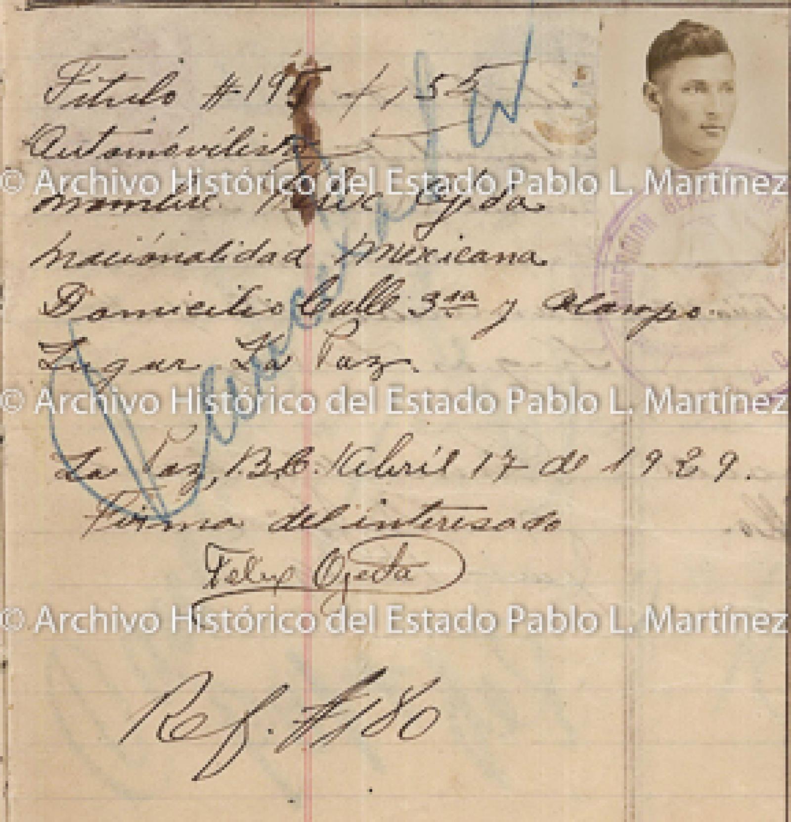 "Félix Ojeda", retrato.