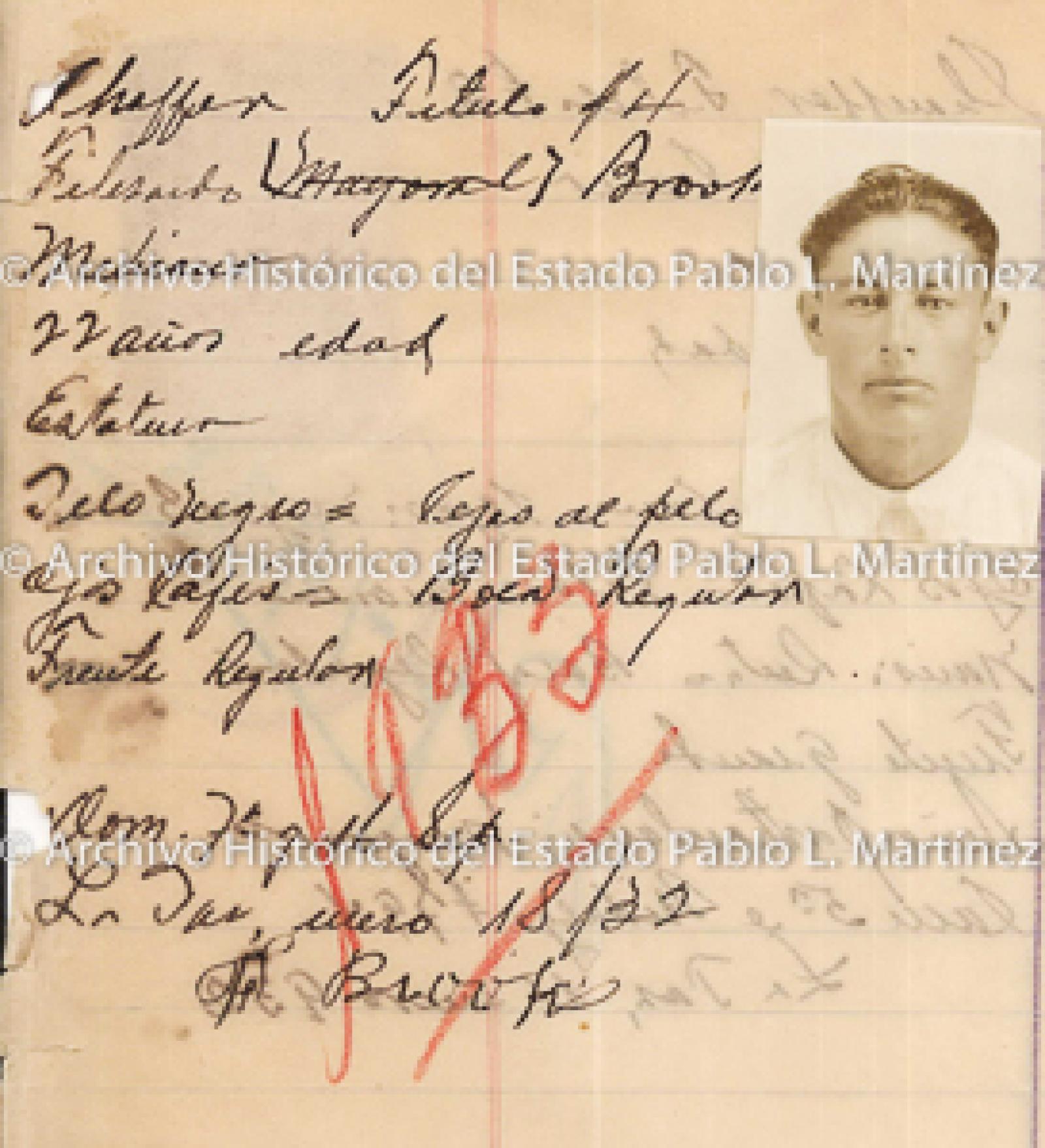 "Felizardo Brooks", retrato.