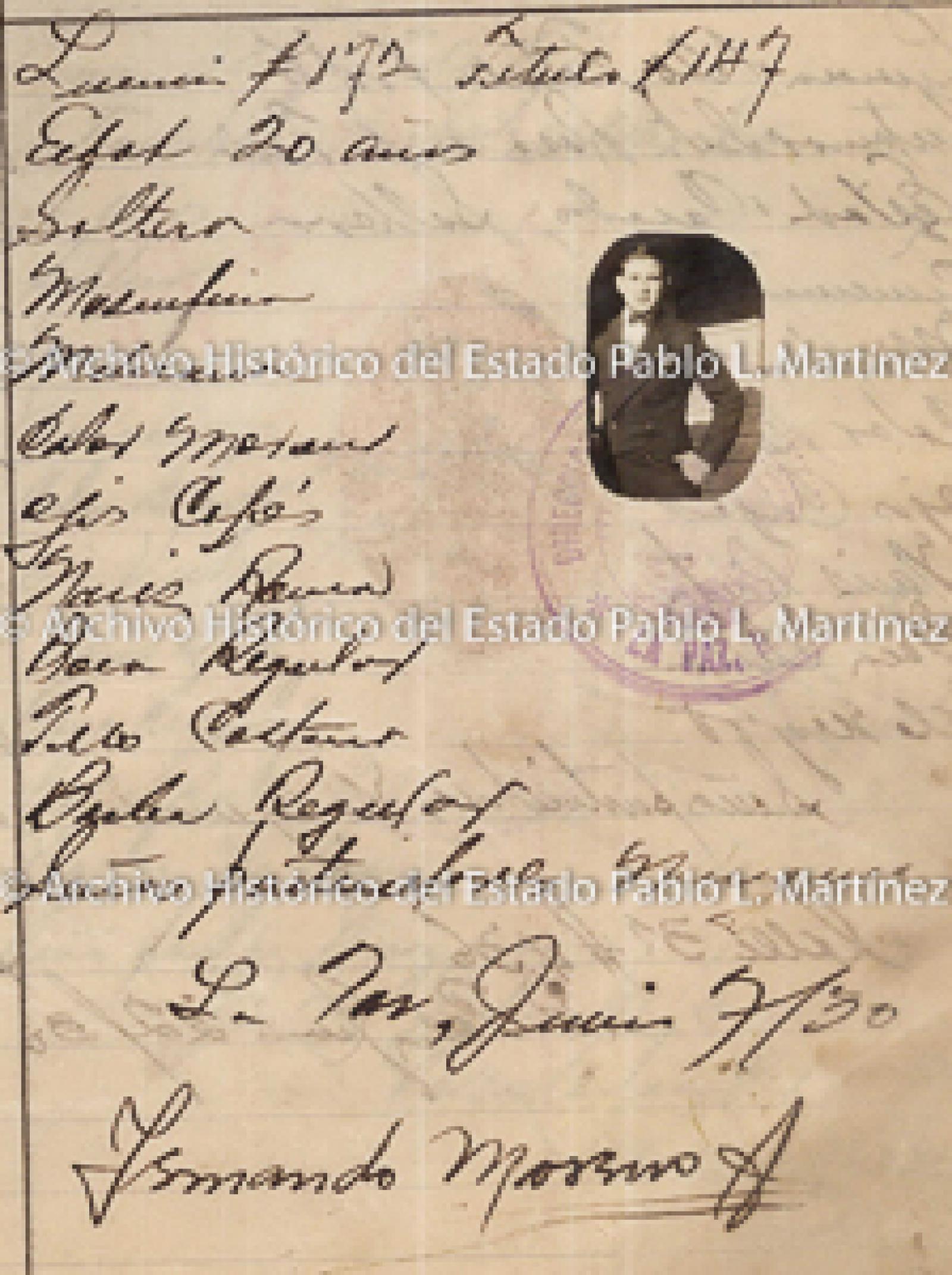 "Fernando Moreno", retrato.