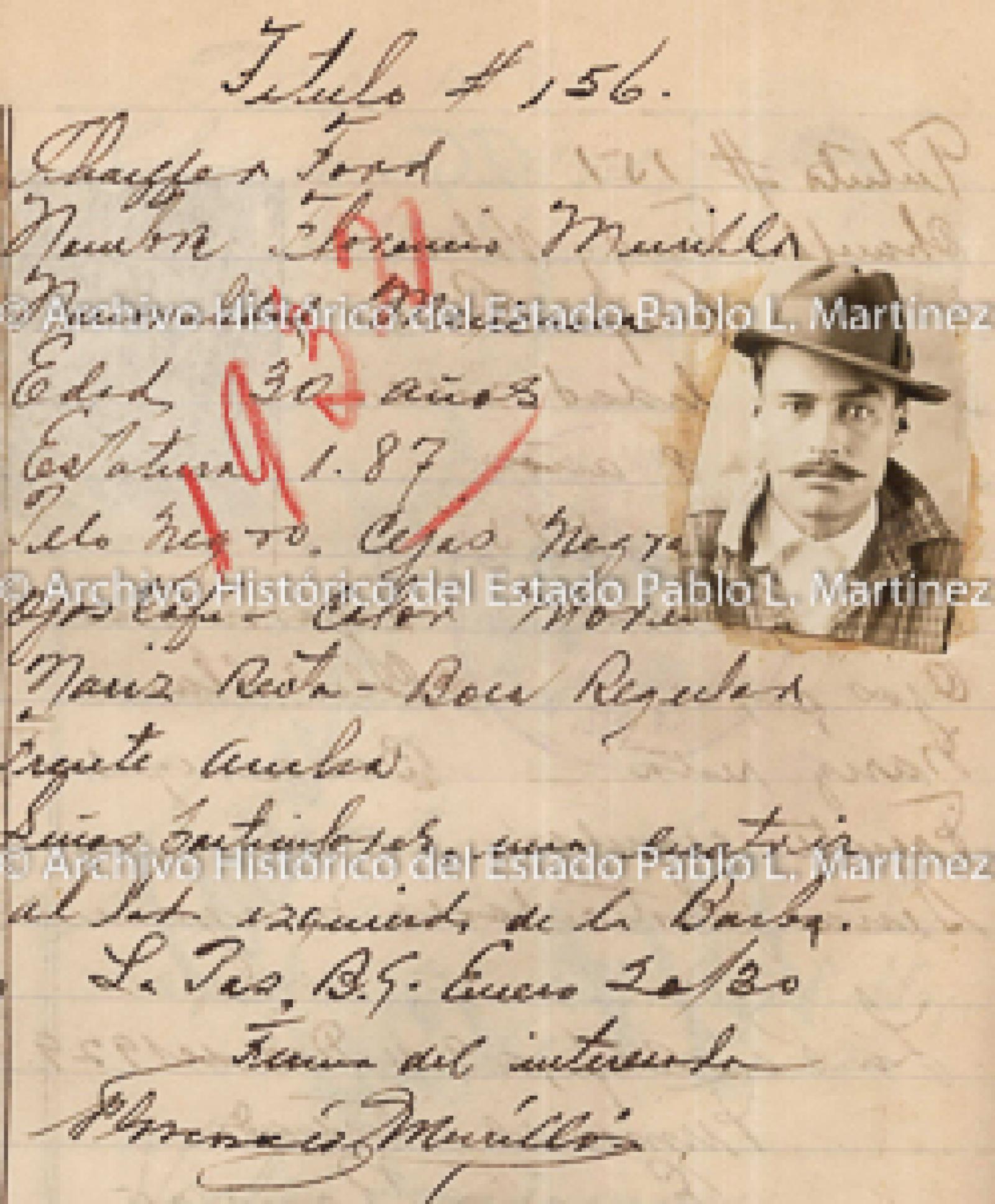 "Florencio Murillo", retrato.
