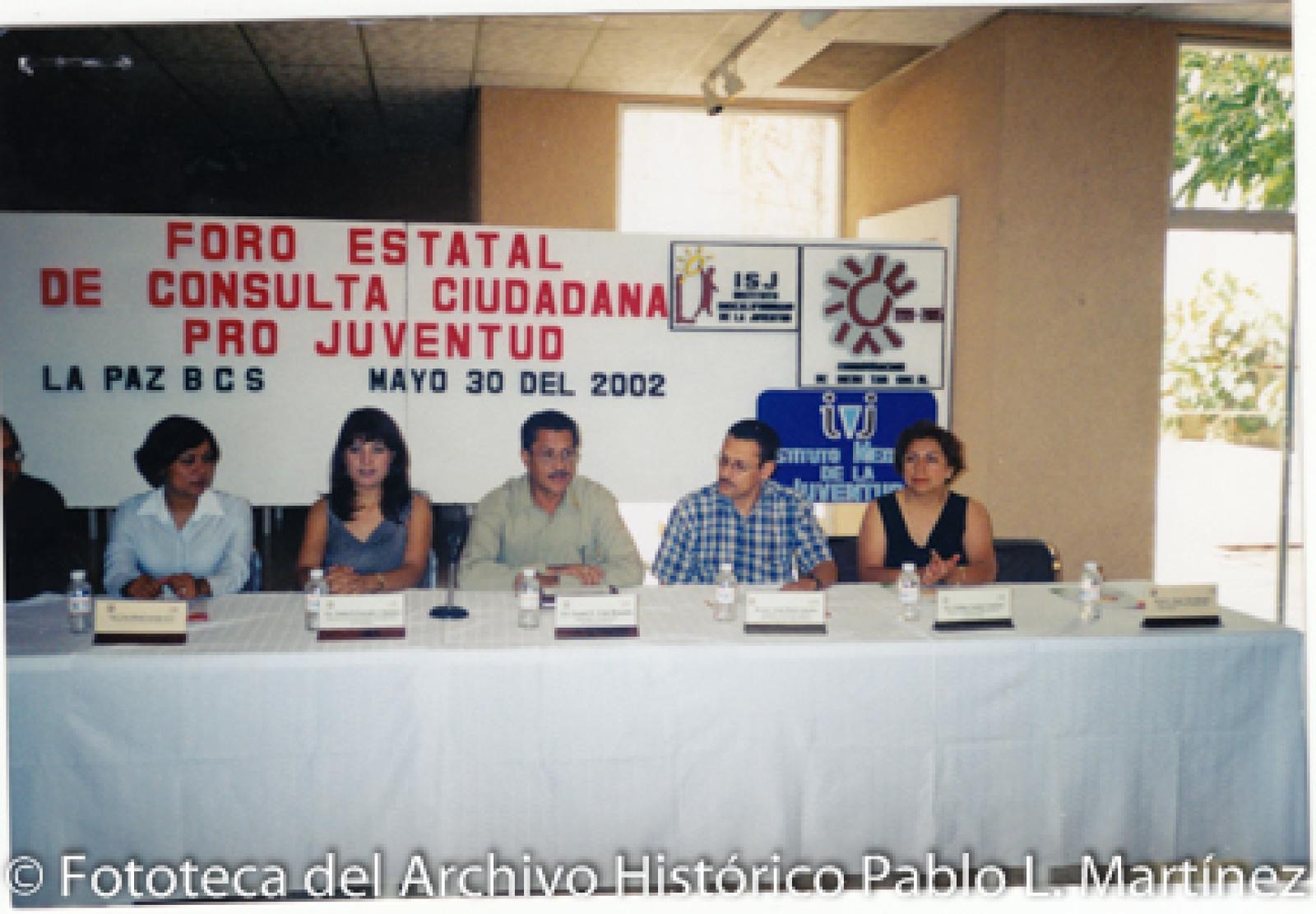 “Foro Estatal de Consulta Ciudadana Pro-Juventud.”