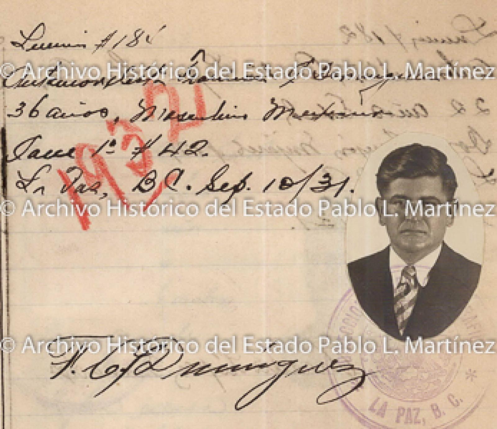 "Francisco Domínguez", retrato.