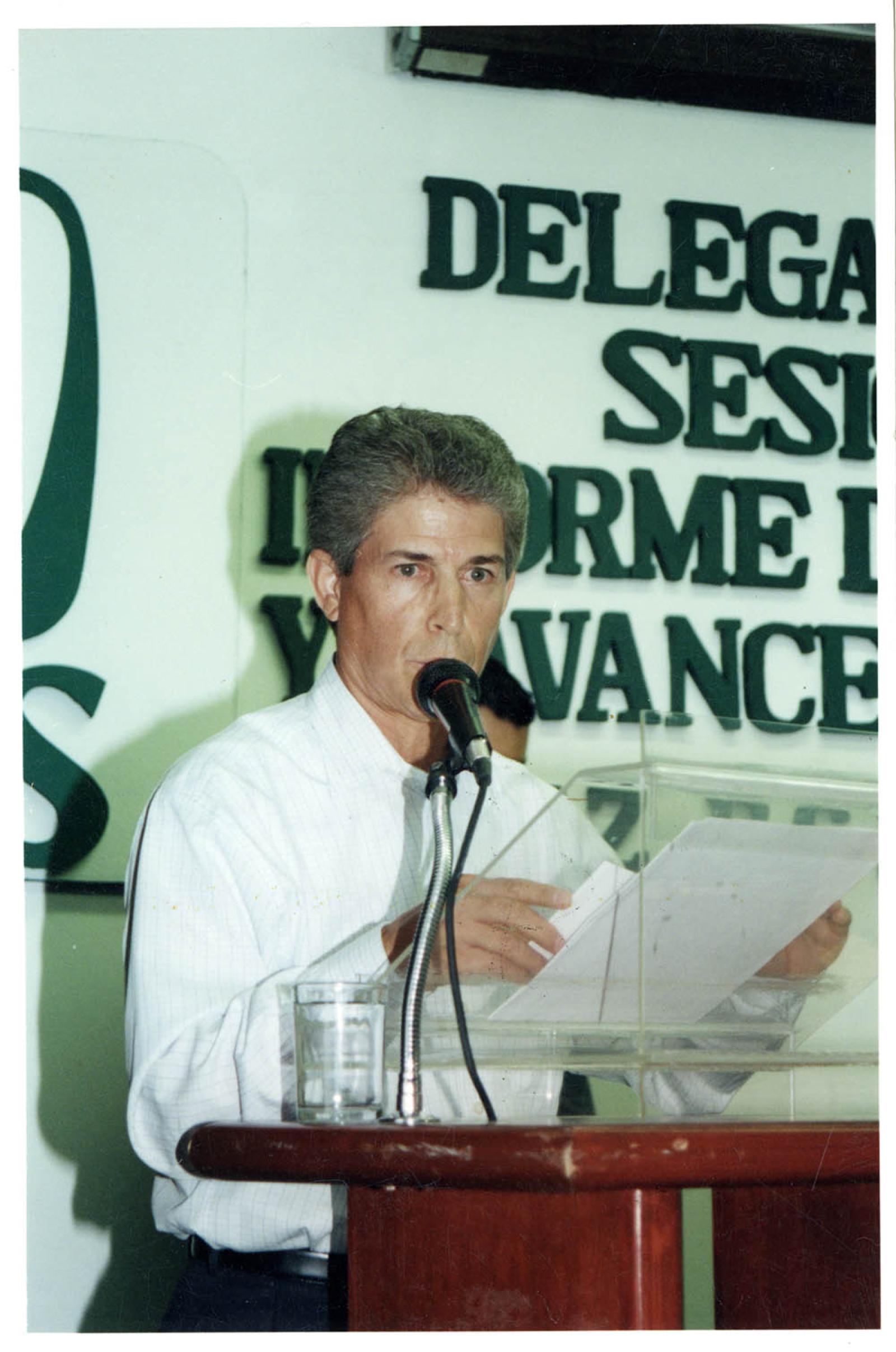 Francisco Javier Bermúdez Almada, delegado del Instituto Mexicano del Seguro Social (IMSS).