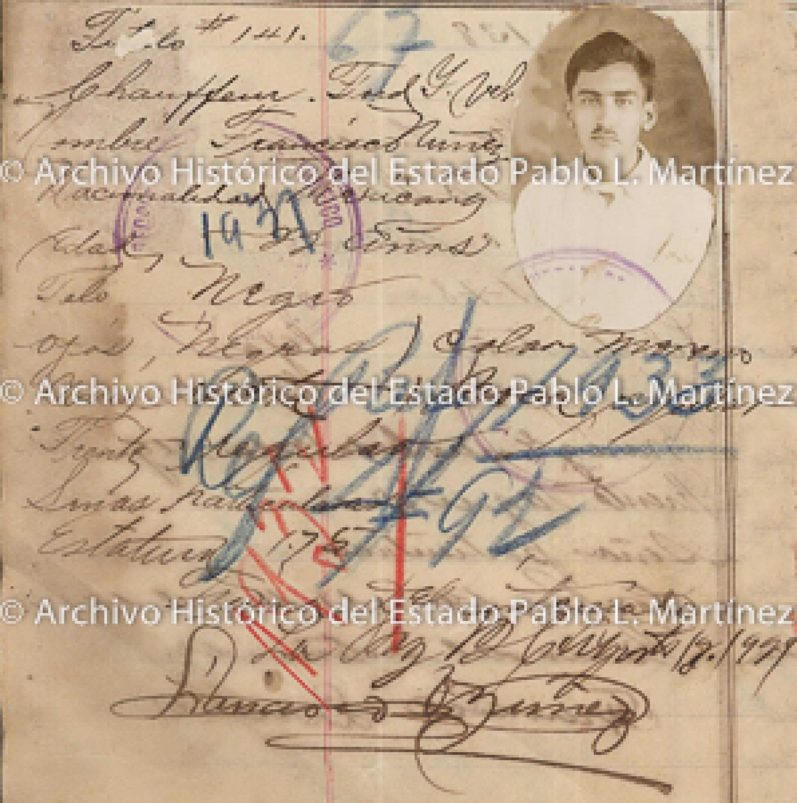 "Francisco Núñez", retrato.