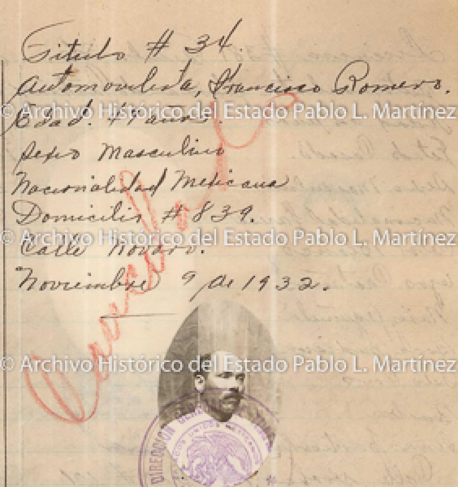 "Francisco Romero", retrato.