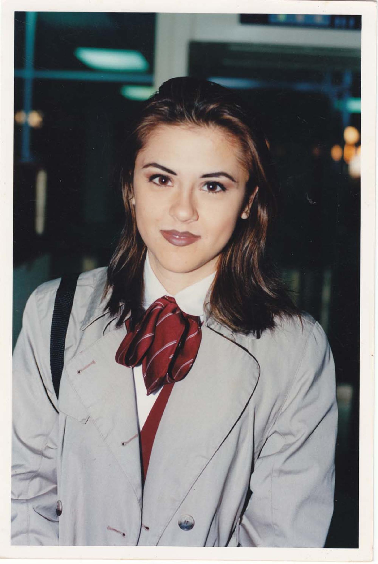 Gabriela González, azafata.