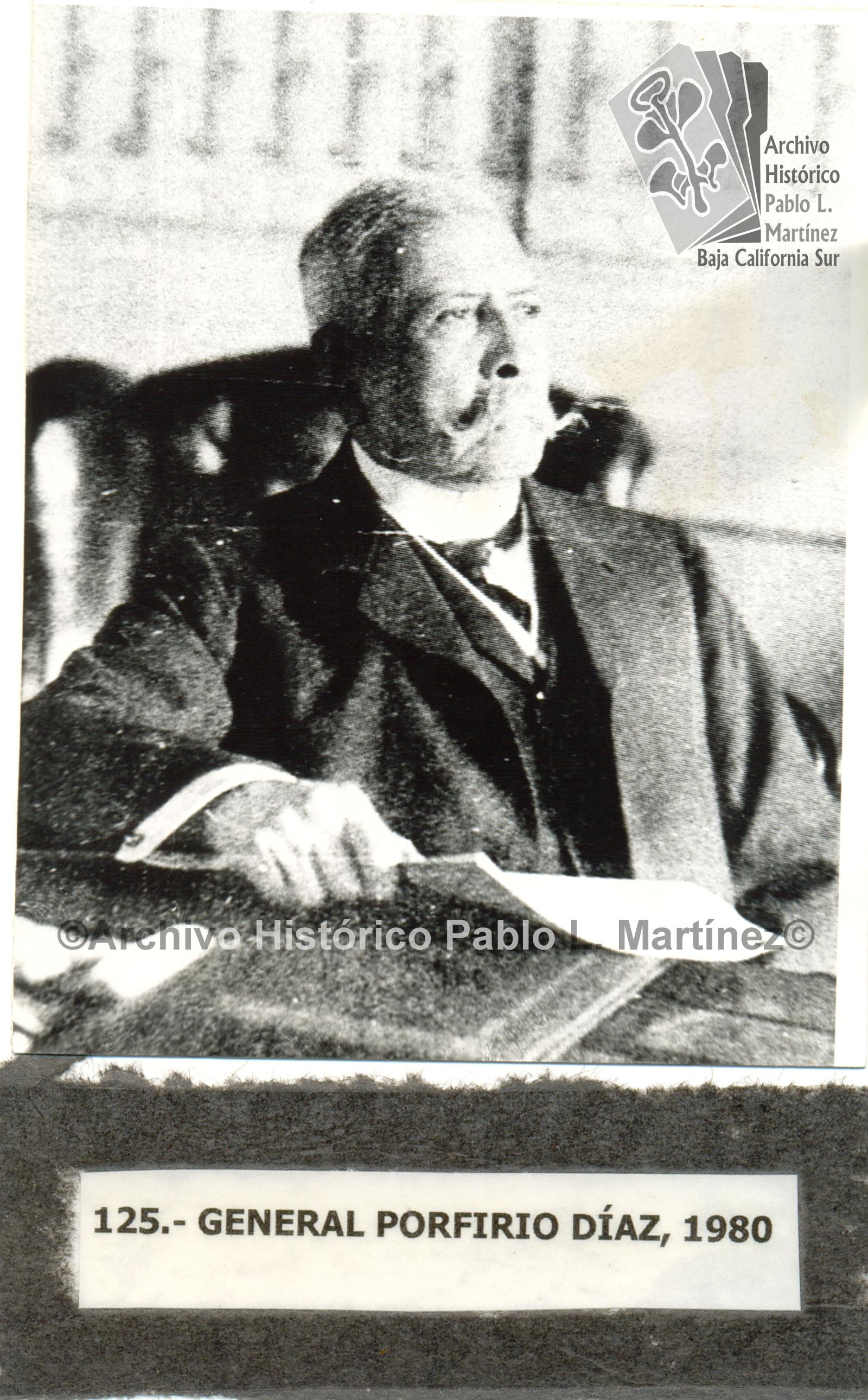 General Porfirio Díaz Mori, retrato.