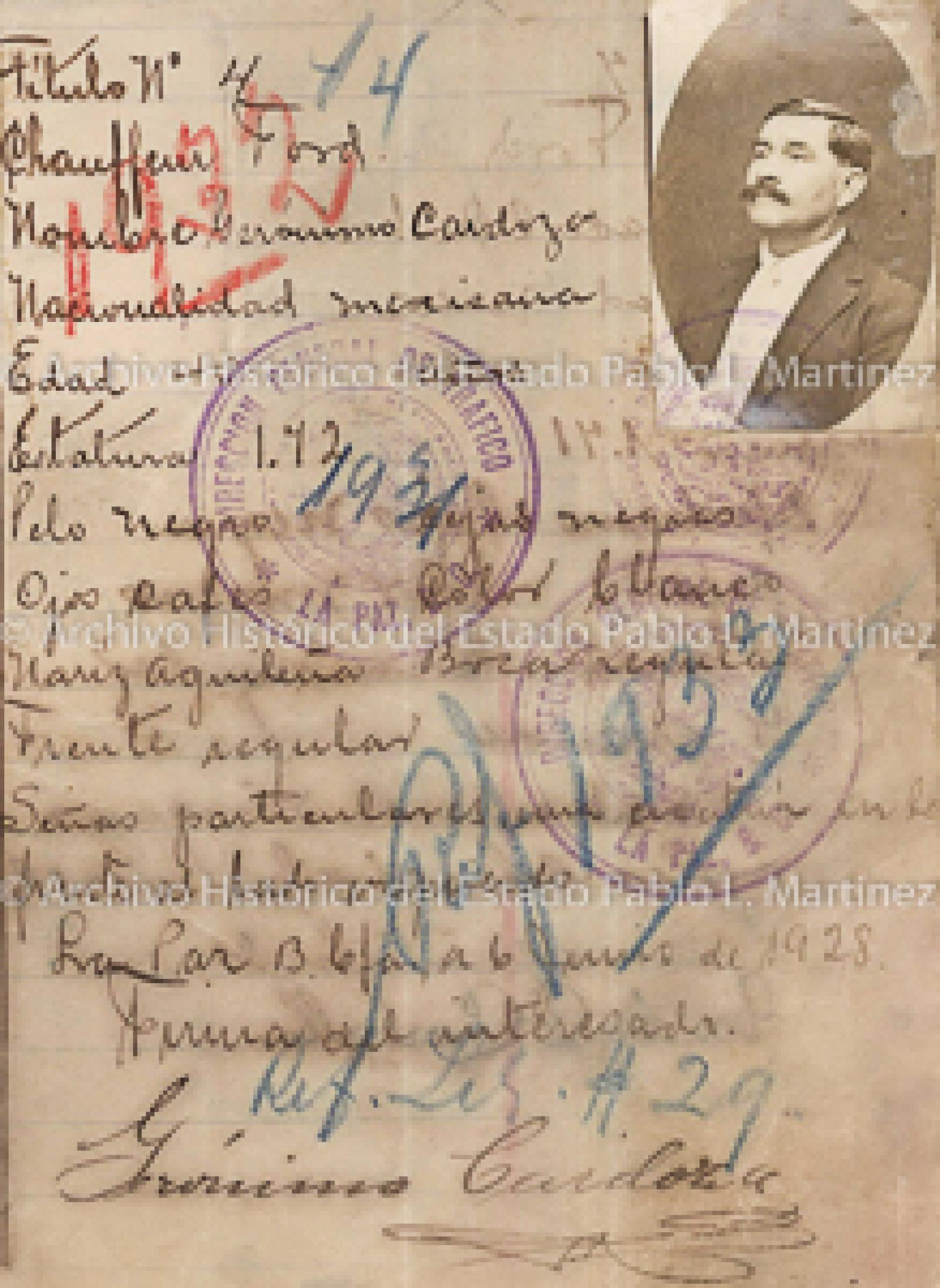 "Gerónimo Cardoza", retrato