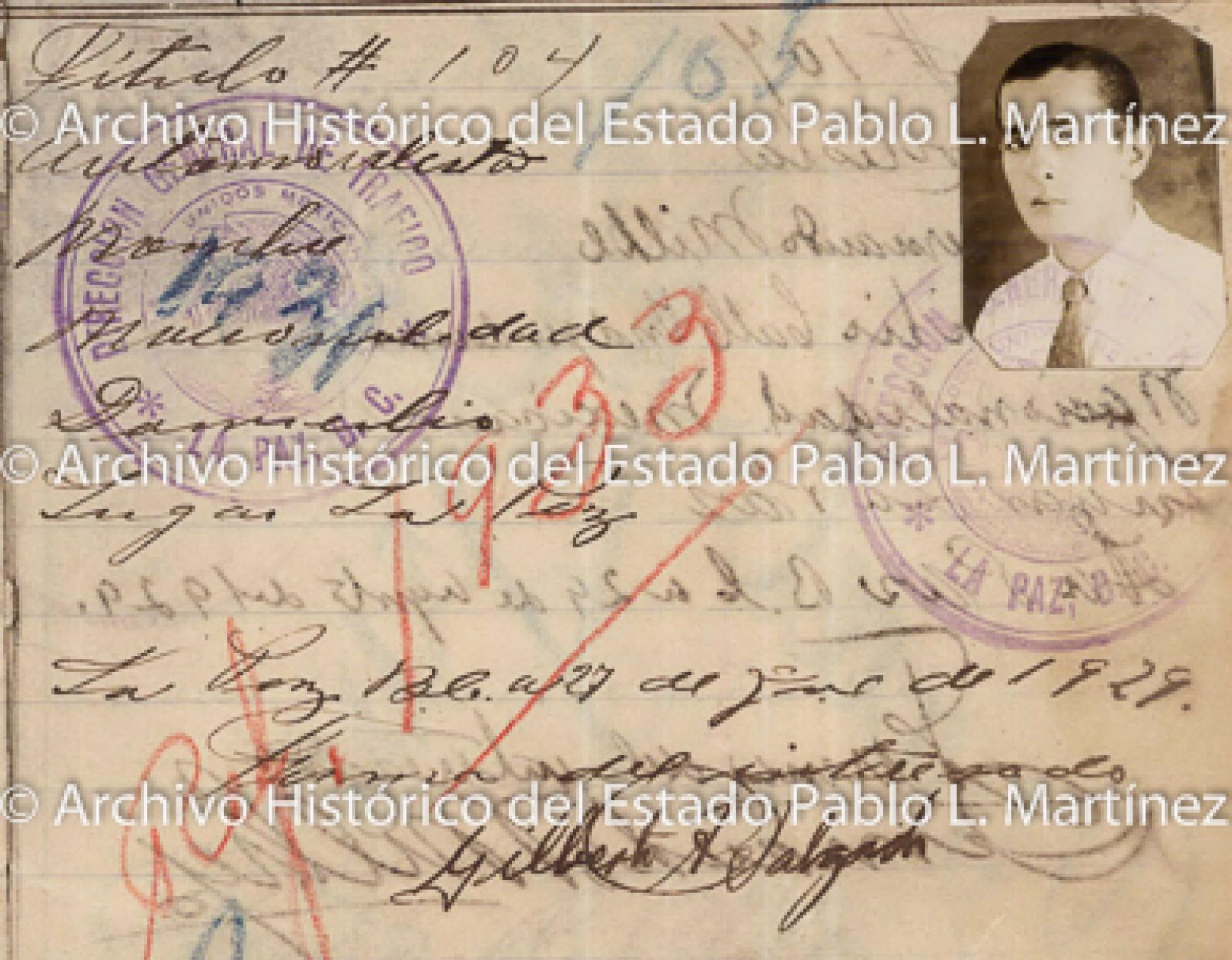 "Gilberto Salgado", retrato.
