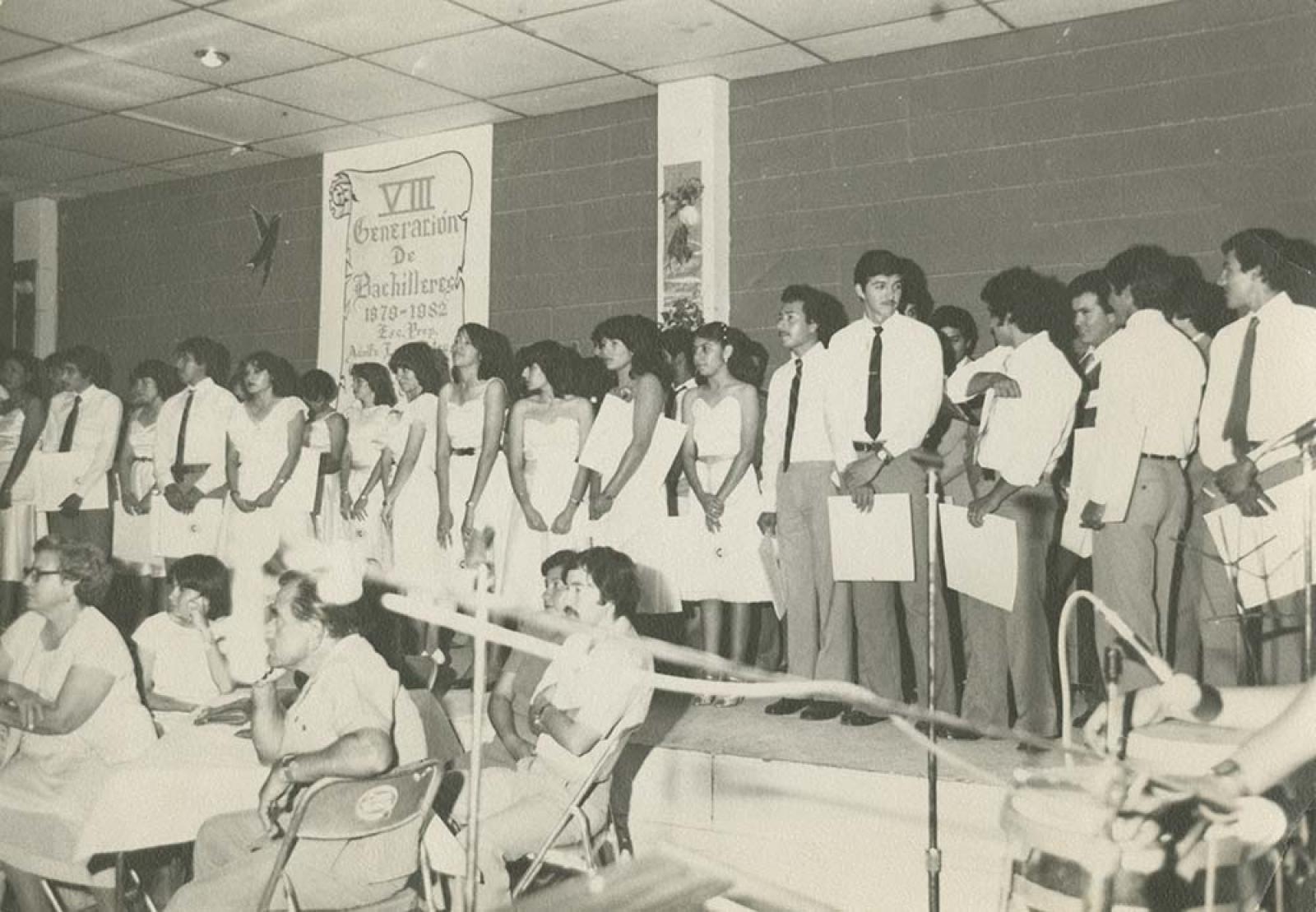 Graduación de VIII generación de bachilleres.