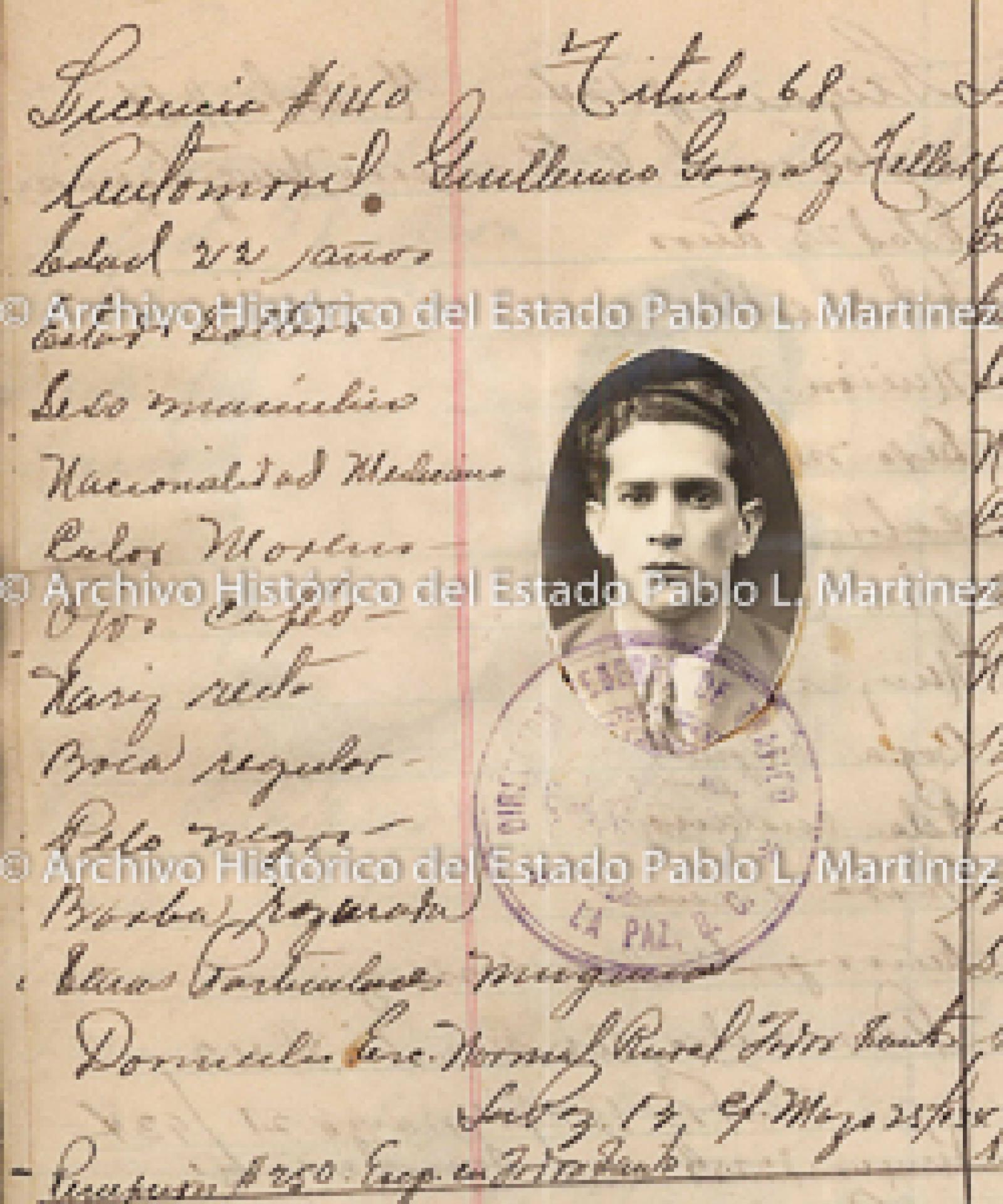 "Guillermo González Tellez", retrato.