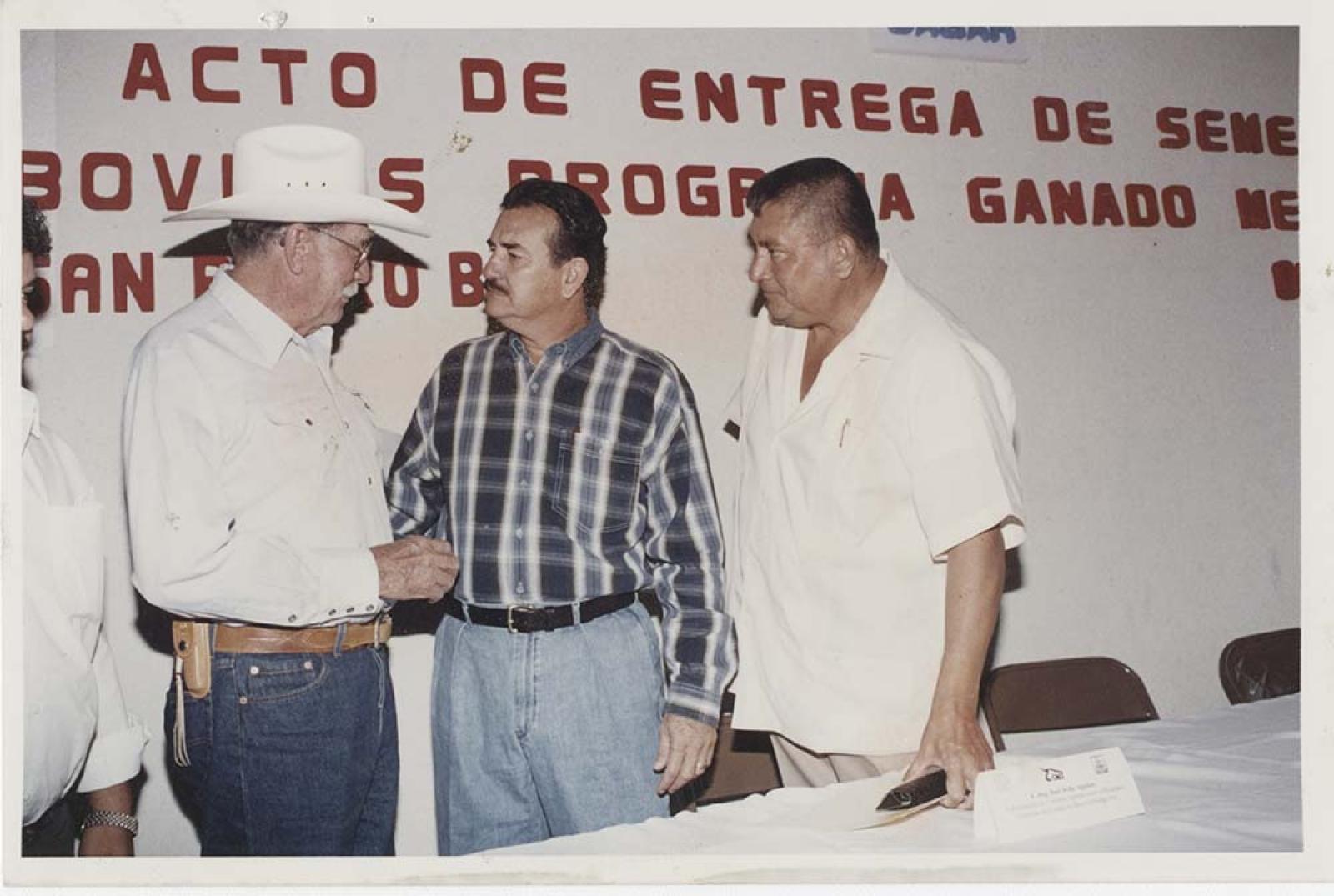 Guillermo Mercado en acto público.