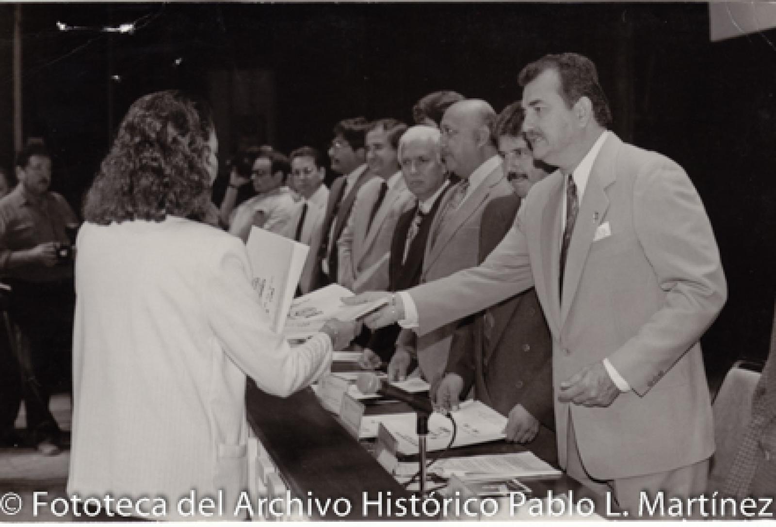 Guillermo Mercado, en graduación de alumnos de la UABCS.